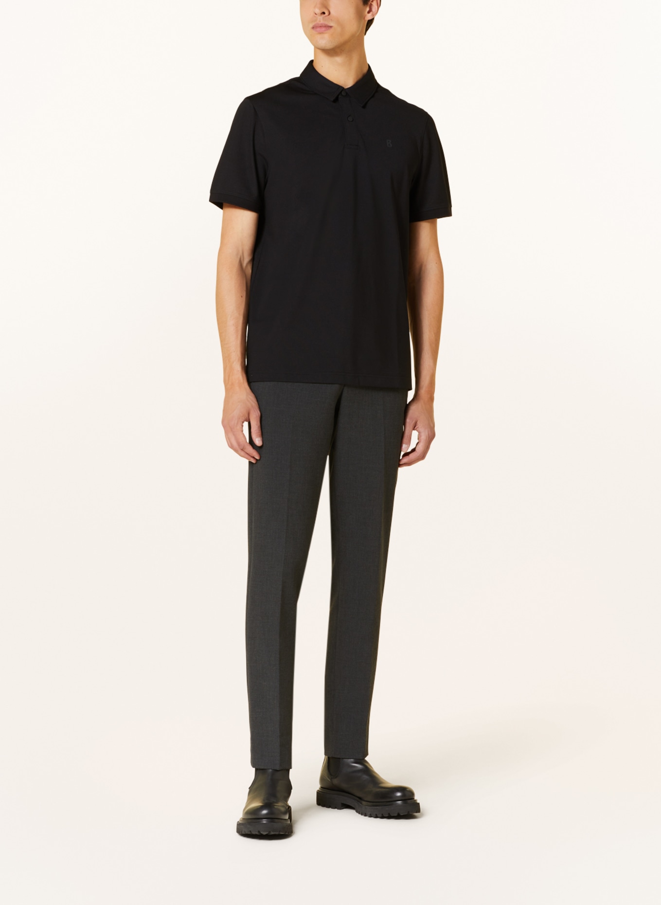 BOGNER Piqué-Poloshirt Regular Fit, Farbe: SCHWARZ (Bild 2)