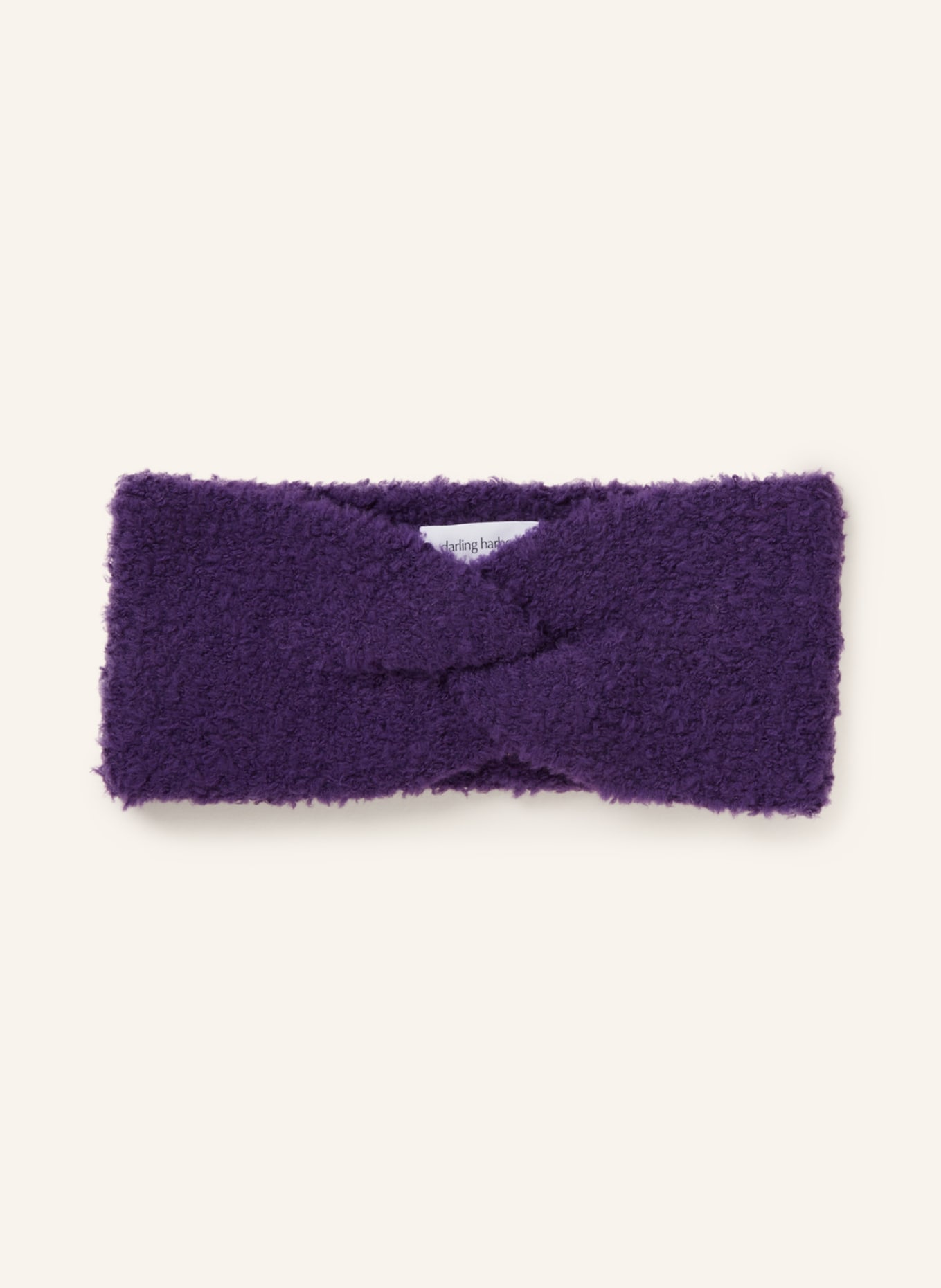 darling harbour Stirnband aus Teddyfell: LILA