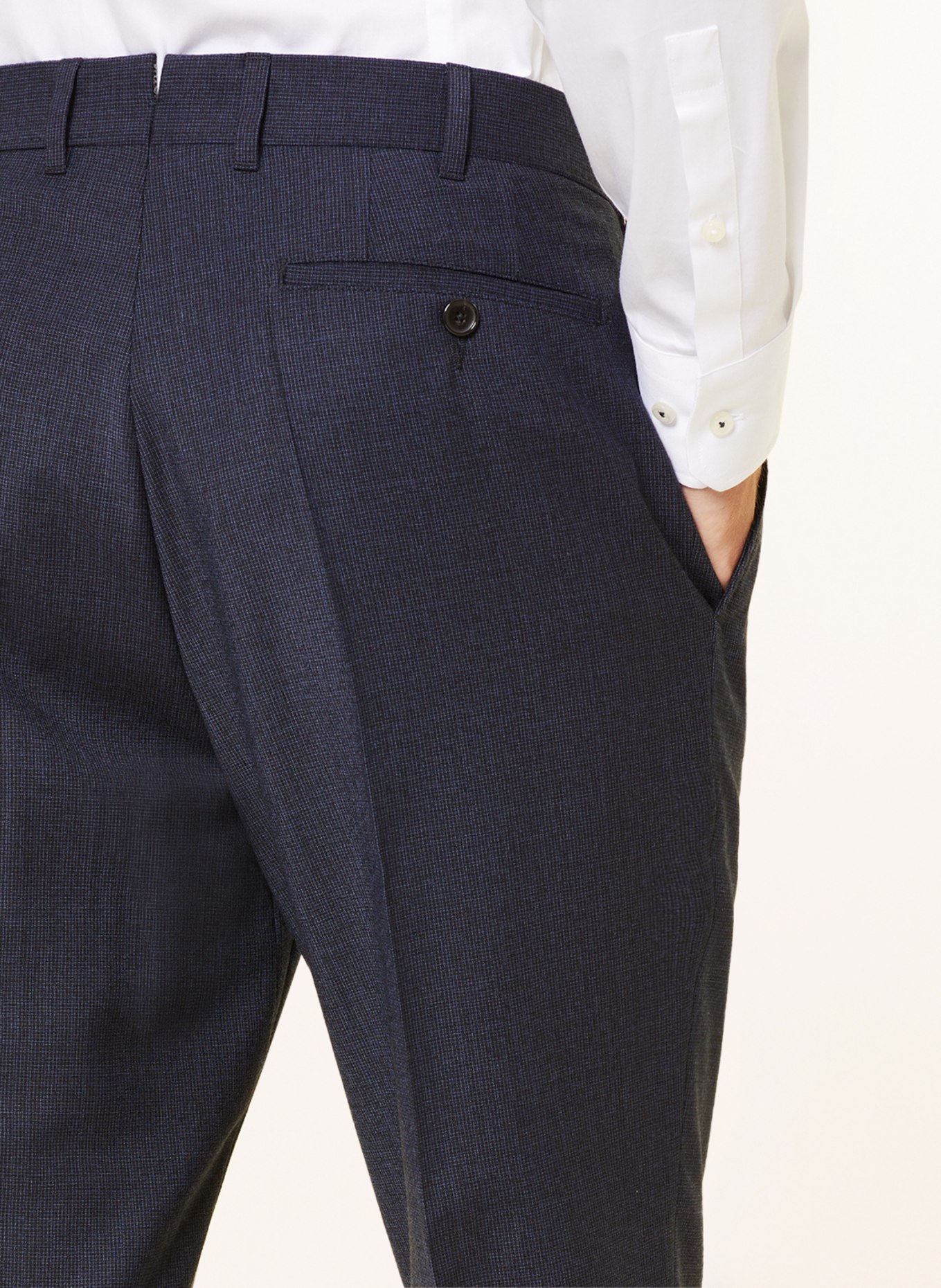 EDUARD DRESSLER Anzughose Shaped Fit, Farbe: 047 DUNKELBLAU (Bild 6)