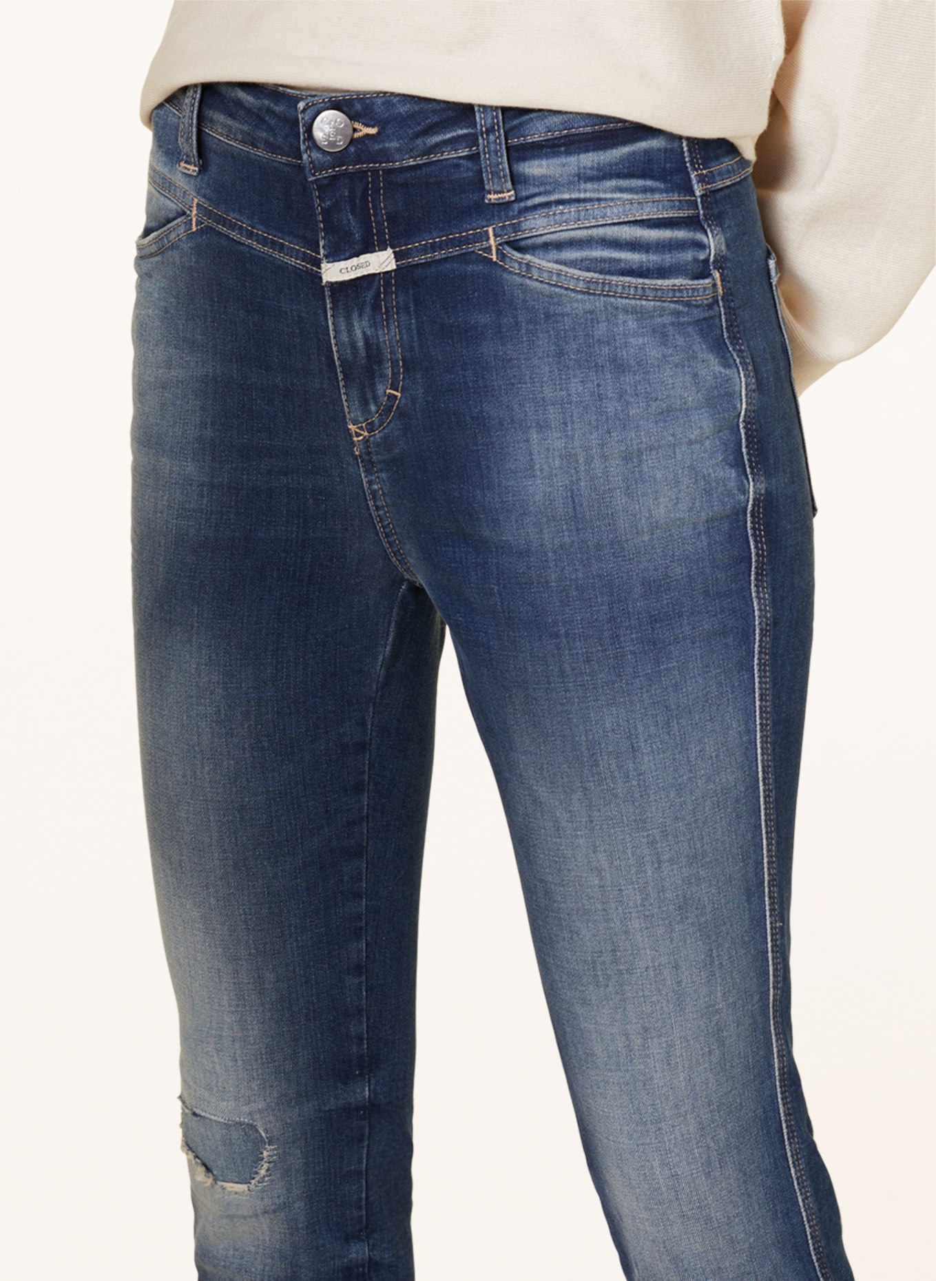 CLOSED Skinny Jeans SKINNY PUSHER, Farbe: DBL DARK BLUE (Bild 5)
