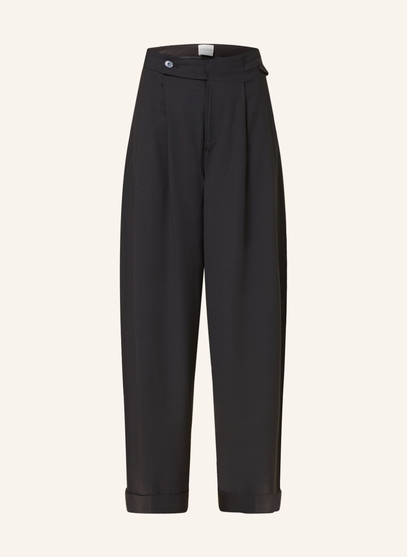 CLOSED Wide leg trousers HANBURY, Color: BLACK (Image 1)