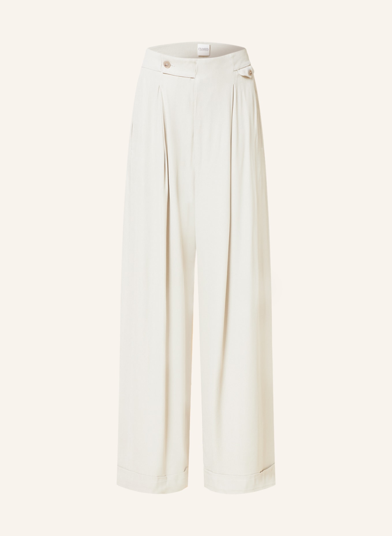 CLOSED Wide leg trousers HANBURY, Color: CREAM (Image 1)