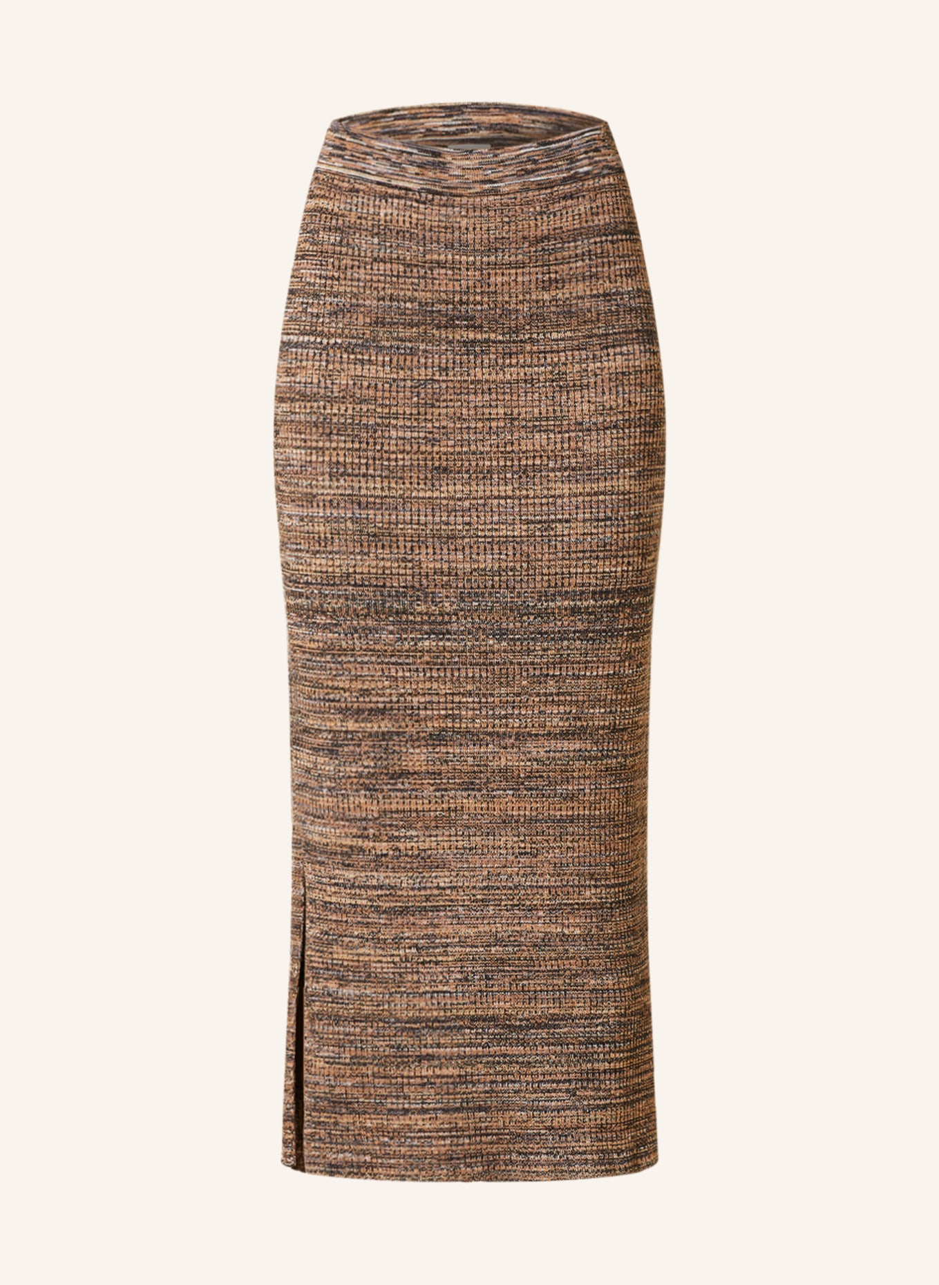 CLOSED Knit skirt, Color: LIGHT BROWN/ DARK BROWN/ BEIGE (Image 1)