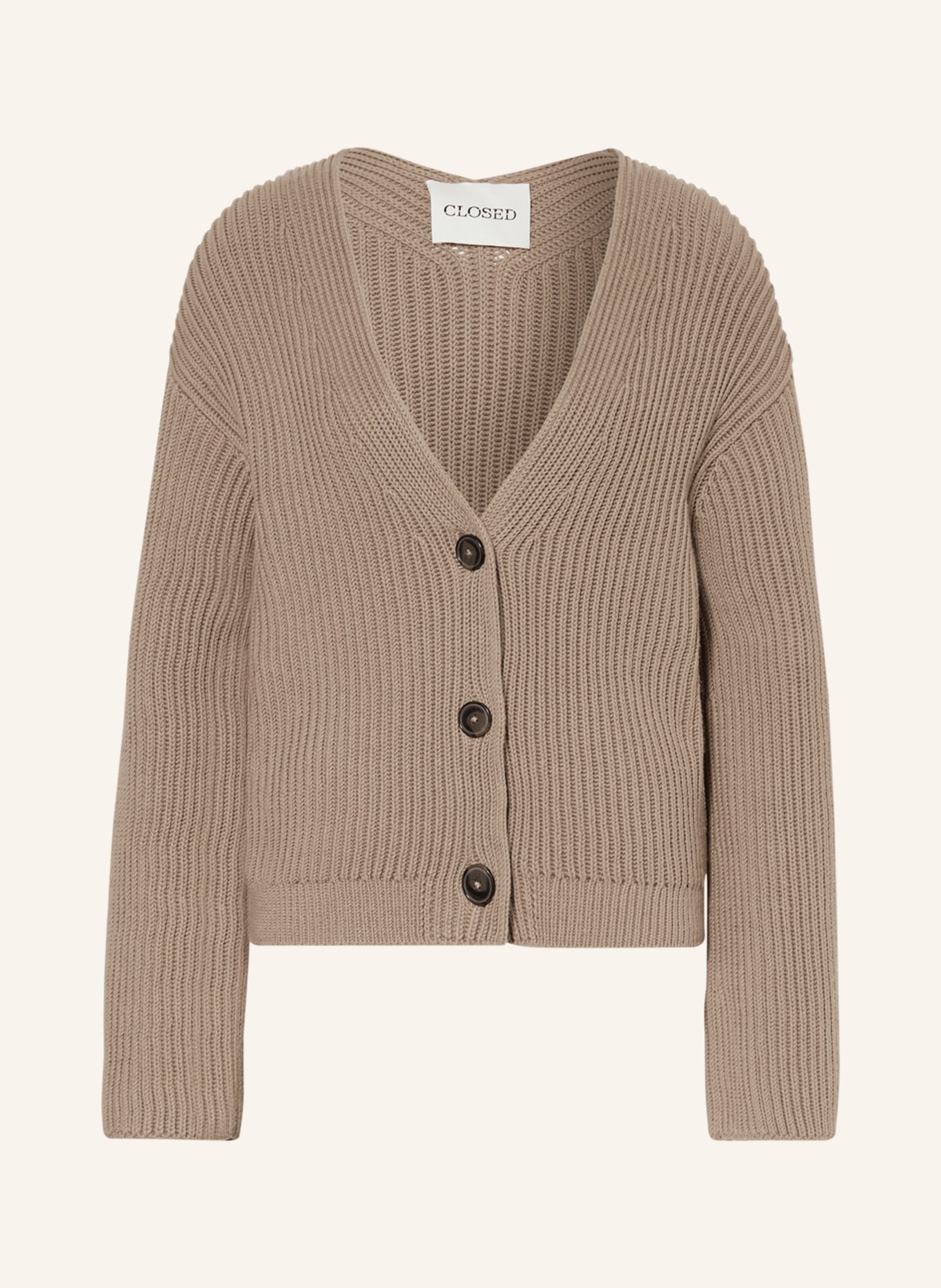 CLOSED Cardigan, Color: LIGHT BROWN (Image 1)