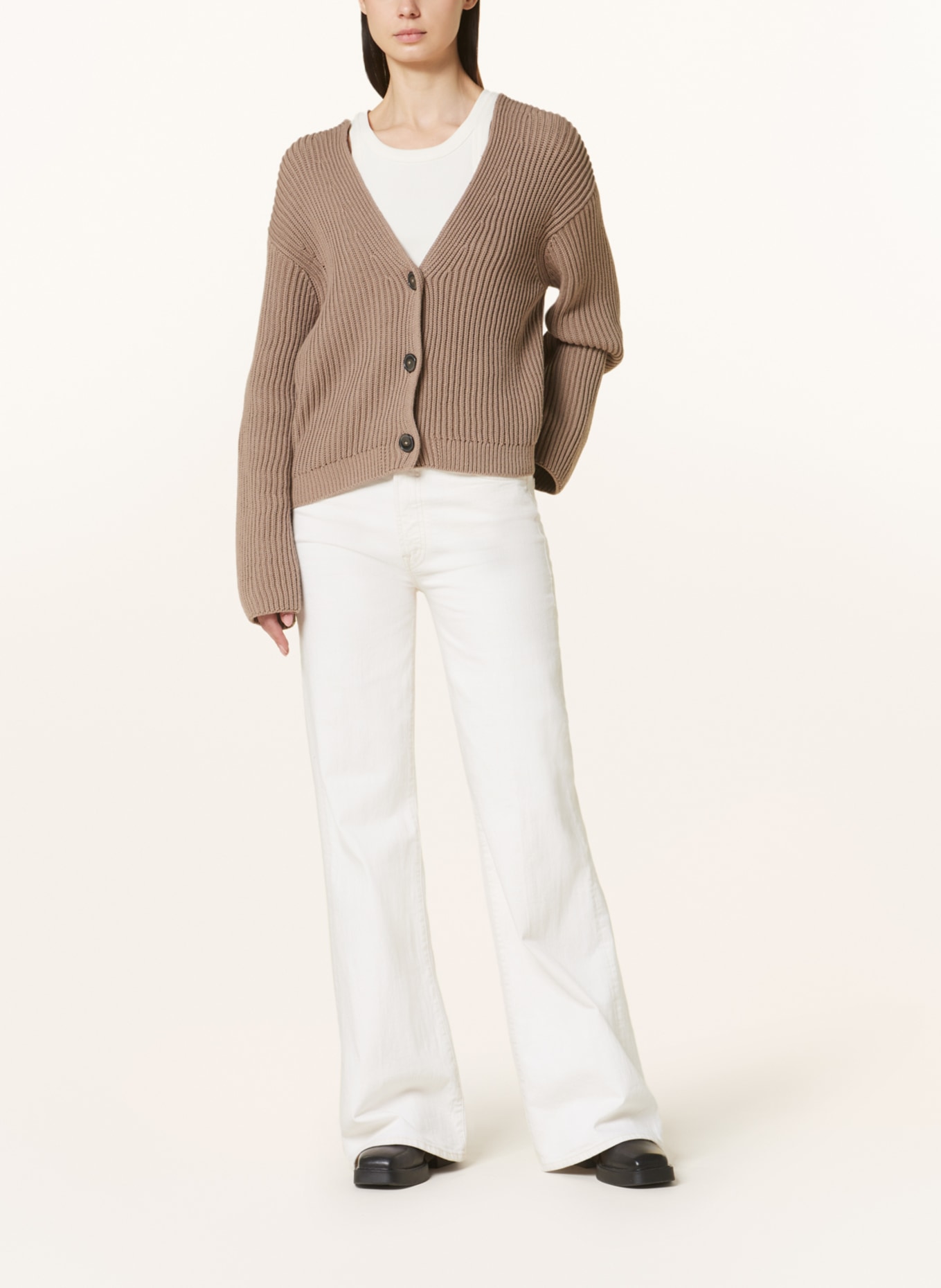 CLOSED Cardigan, Color: LIGHT BROWN (Image 2)