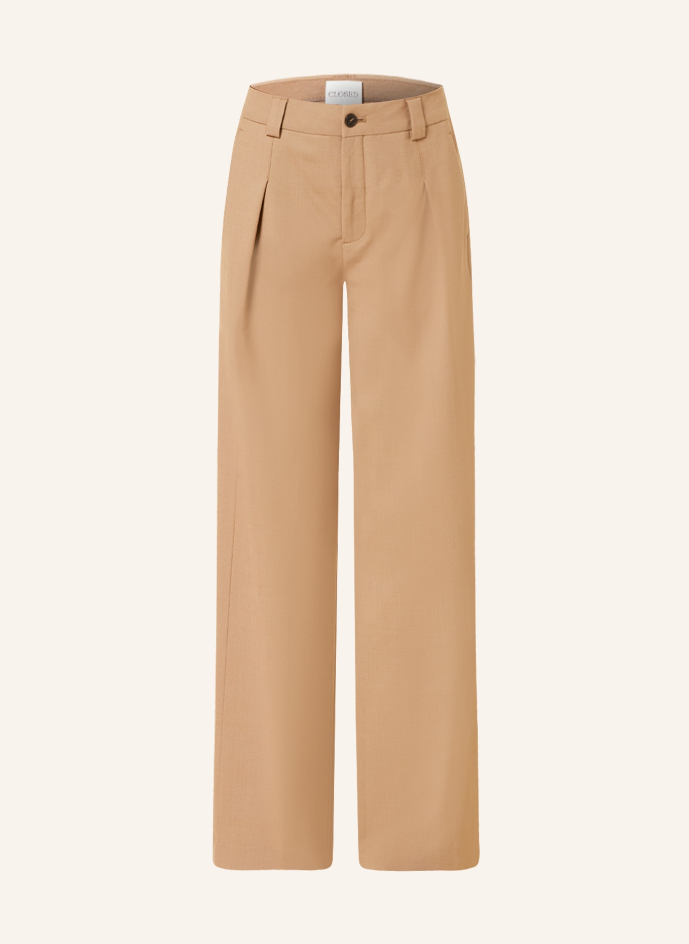 CLOSED Wide leg trousers BROOKS, Color: LIGHT BROWN (Image 1)