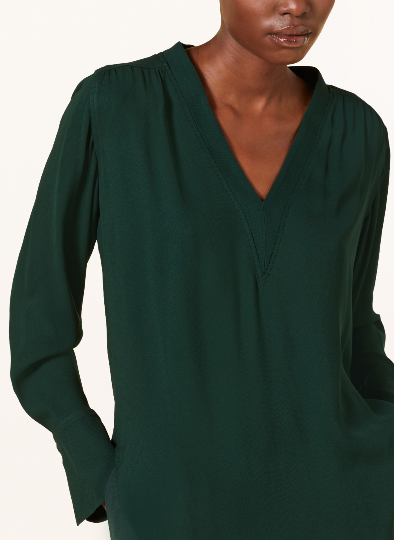 CLOSED Shirt blouse, Color: DARK GREEN (Image 4)