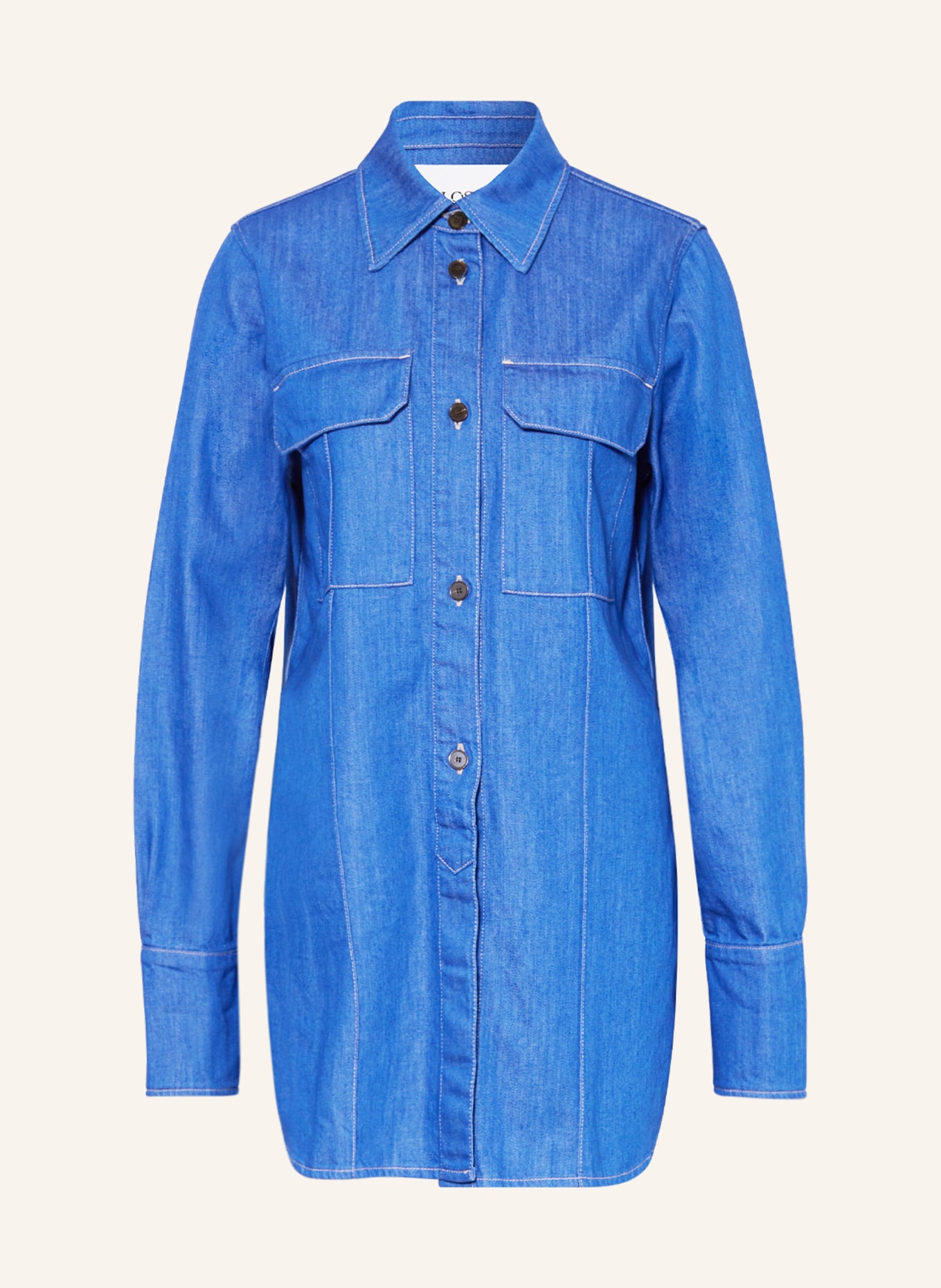 CLOSED Bluzka jeansowa, Kolor: NIEBIESKI (Obrazek 1)