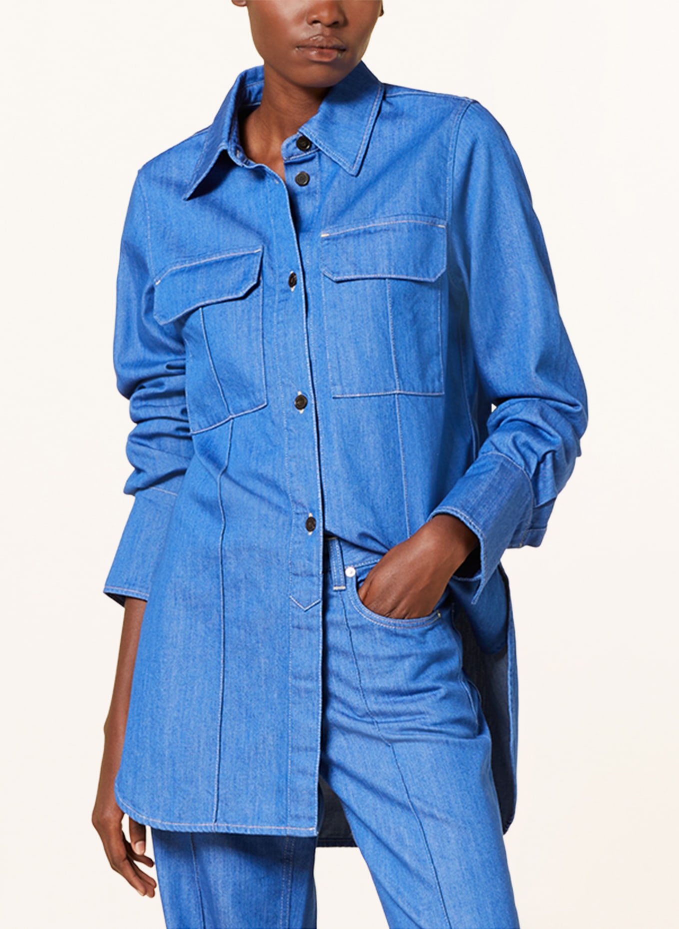 CLOSED Denim blouse, Color: BLUE (Image 5)