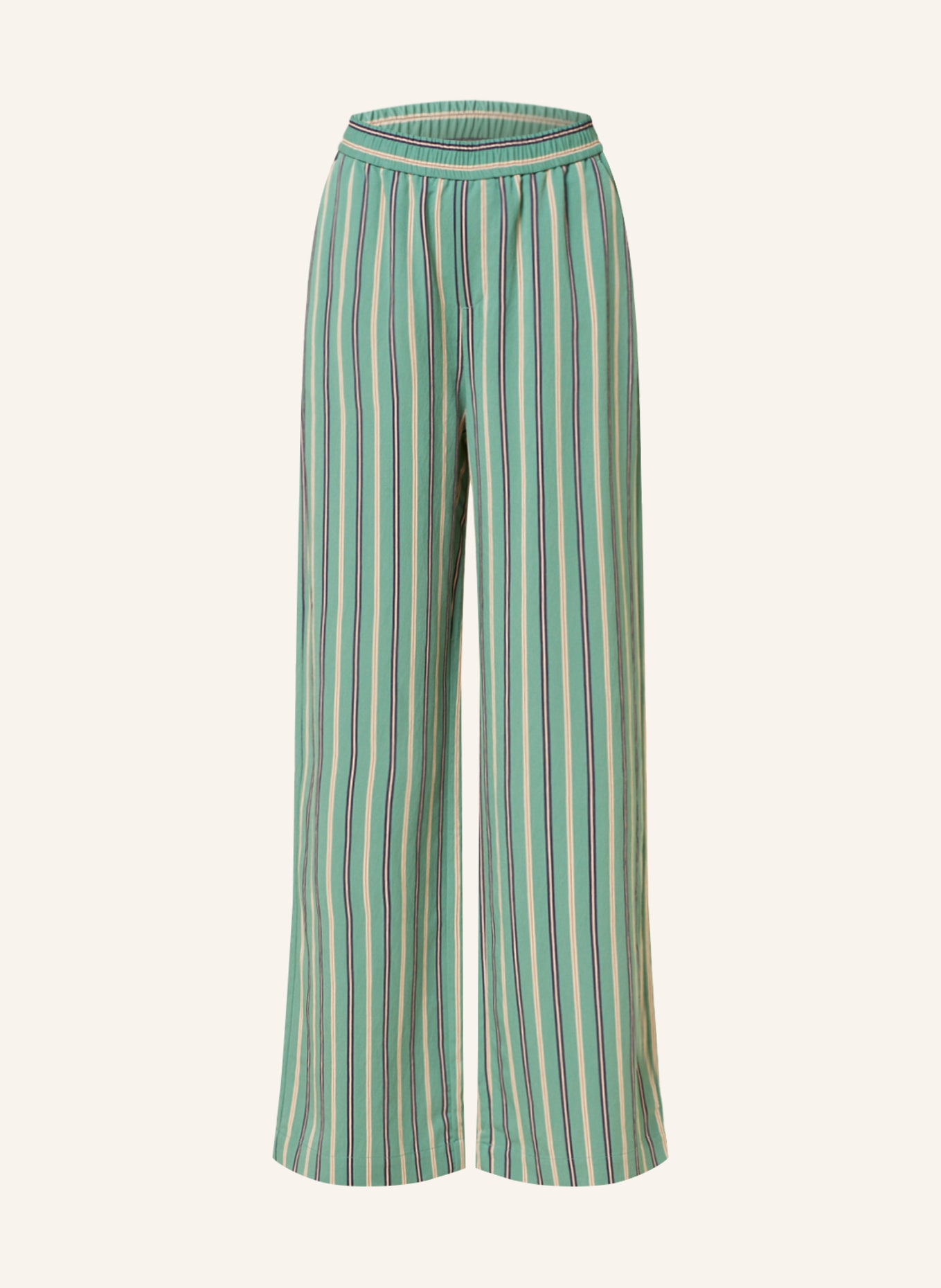 CLOSED Wide leg trousers WINONA, Color: GREEN/ BEIGE/ BLACK (Image 1)