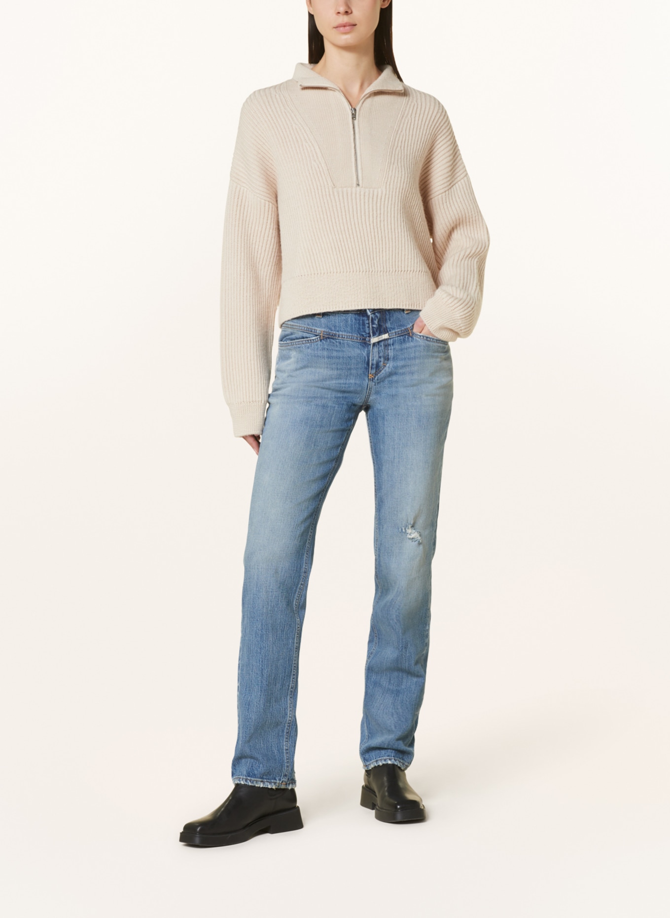 CLOSED Straight Jeans, Farbe: MBL MID BLUE (Bild 2)
