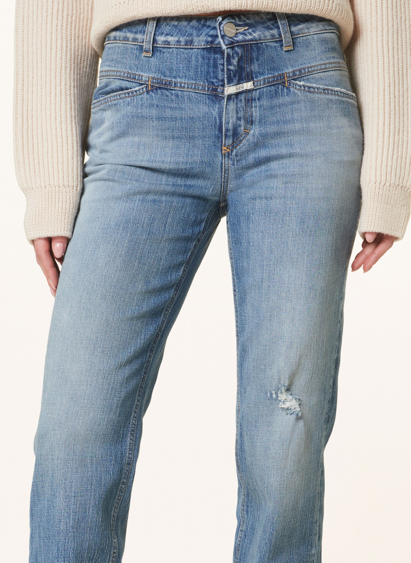 CLOSED Straight Jeans, Farbe: MBL MID BLUE (Bild 5)