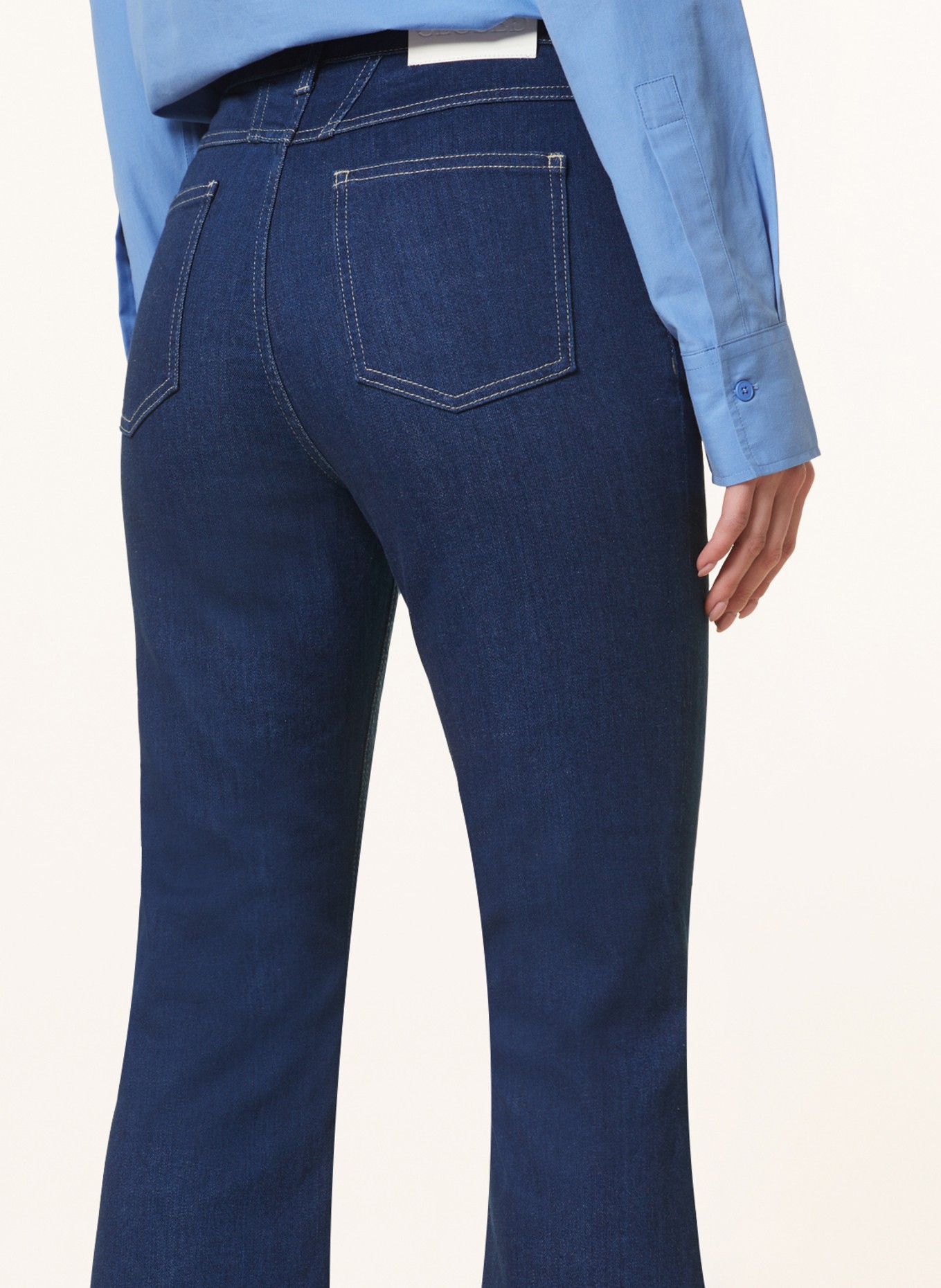 CLOSED Flared Jeans, Farbe: DBL DARK BLUE (Bild 5)