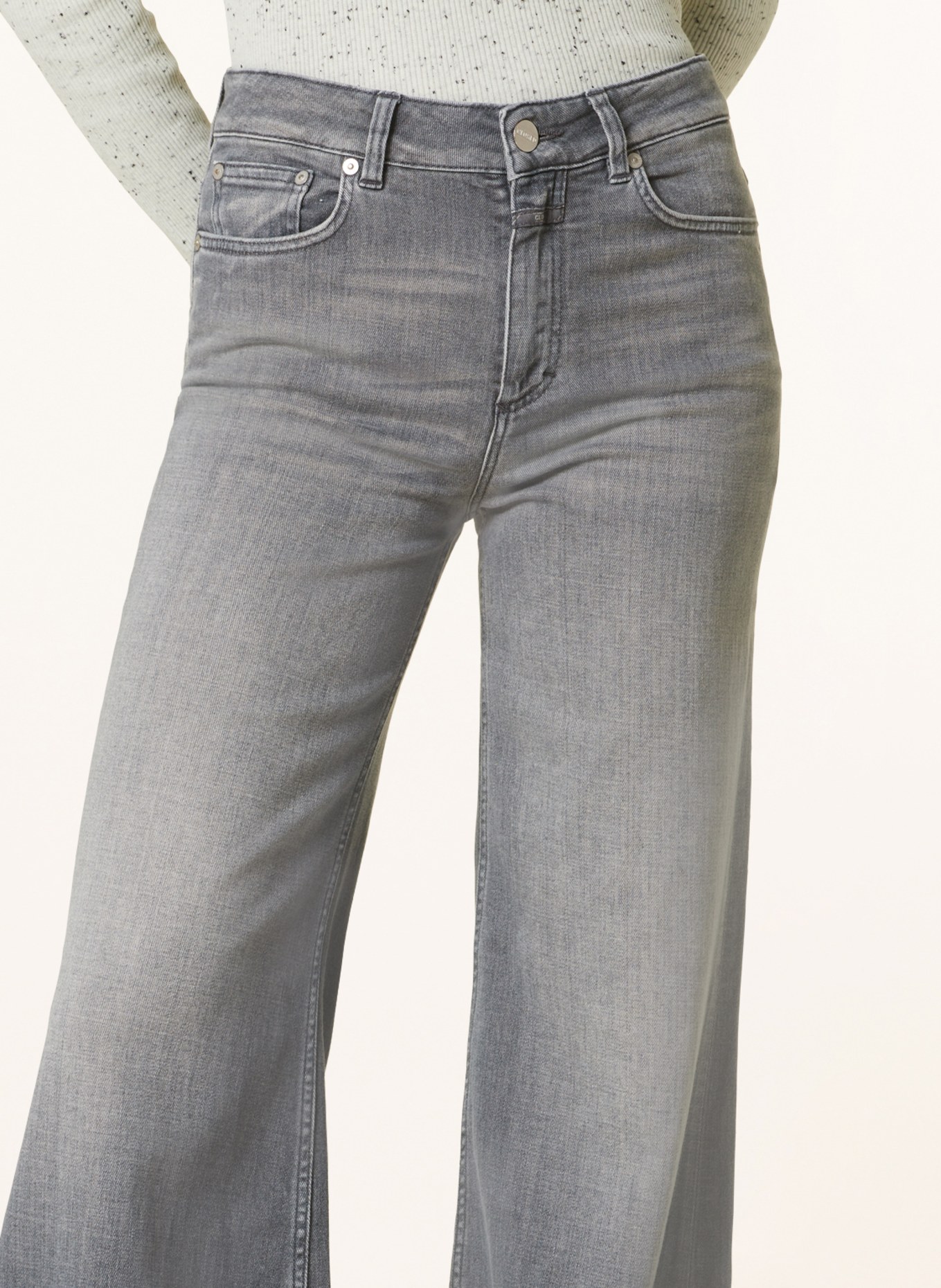 CLOSED Flared Jeans GLOW-UP, Farbe: MGY MID GREY (Bild 5)