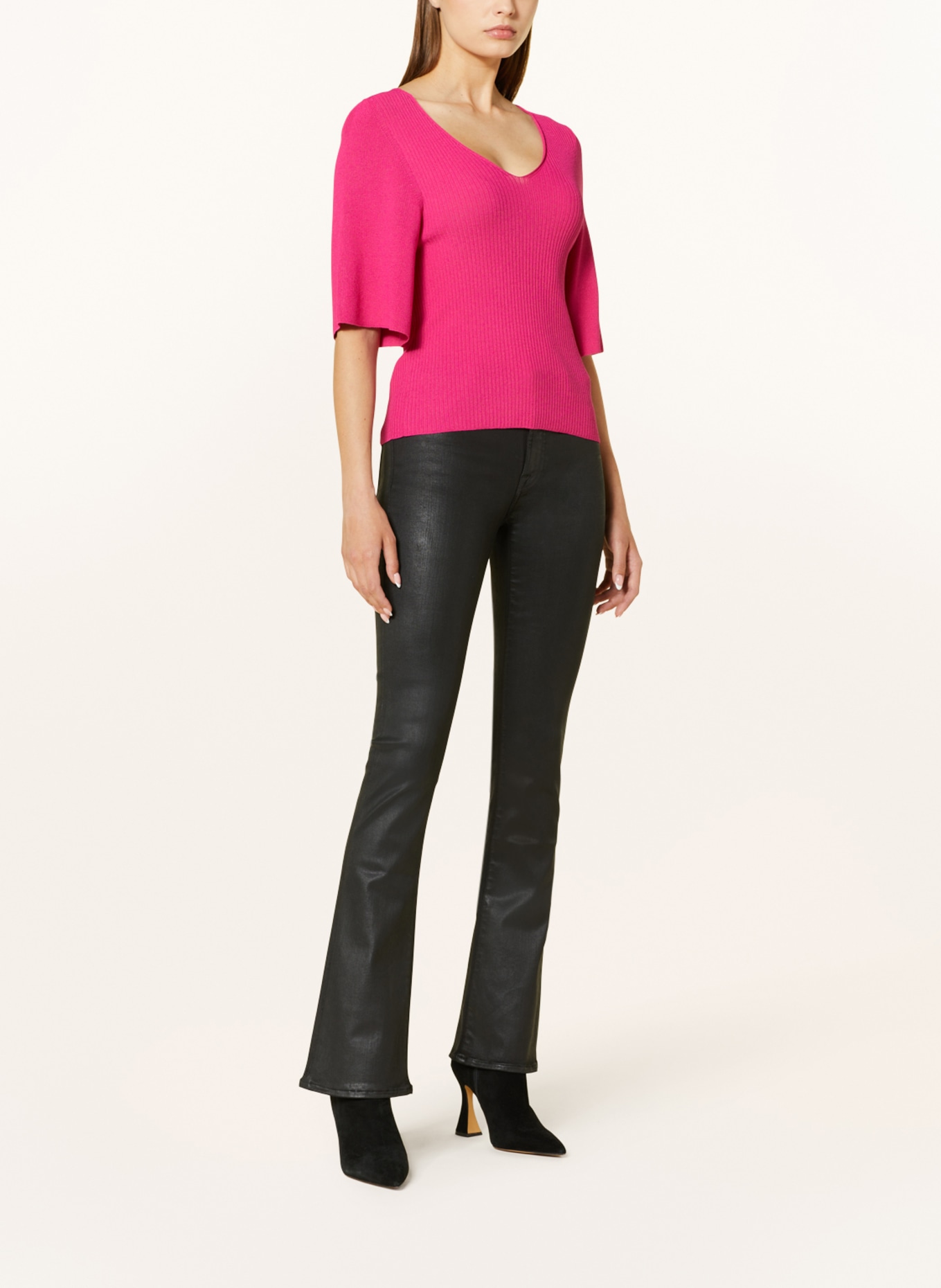 RIANI Knit shirt with 3/4 sleeves, Color: PINK (Image 2)