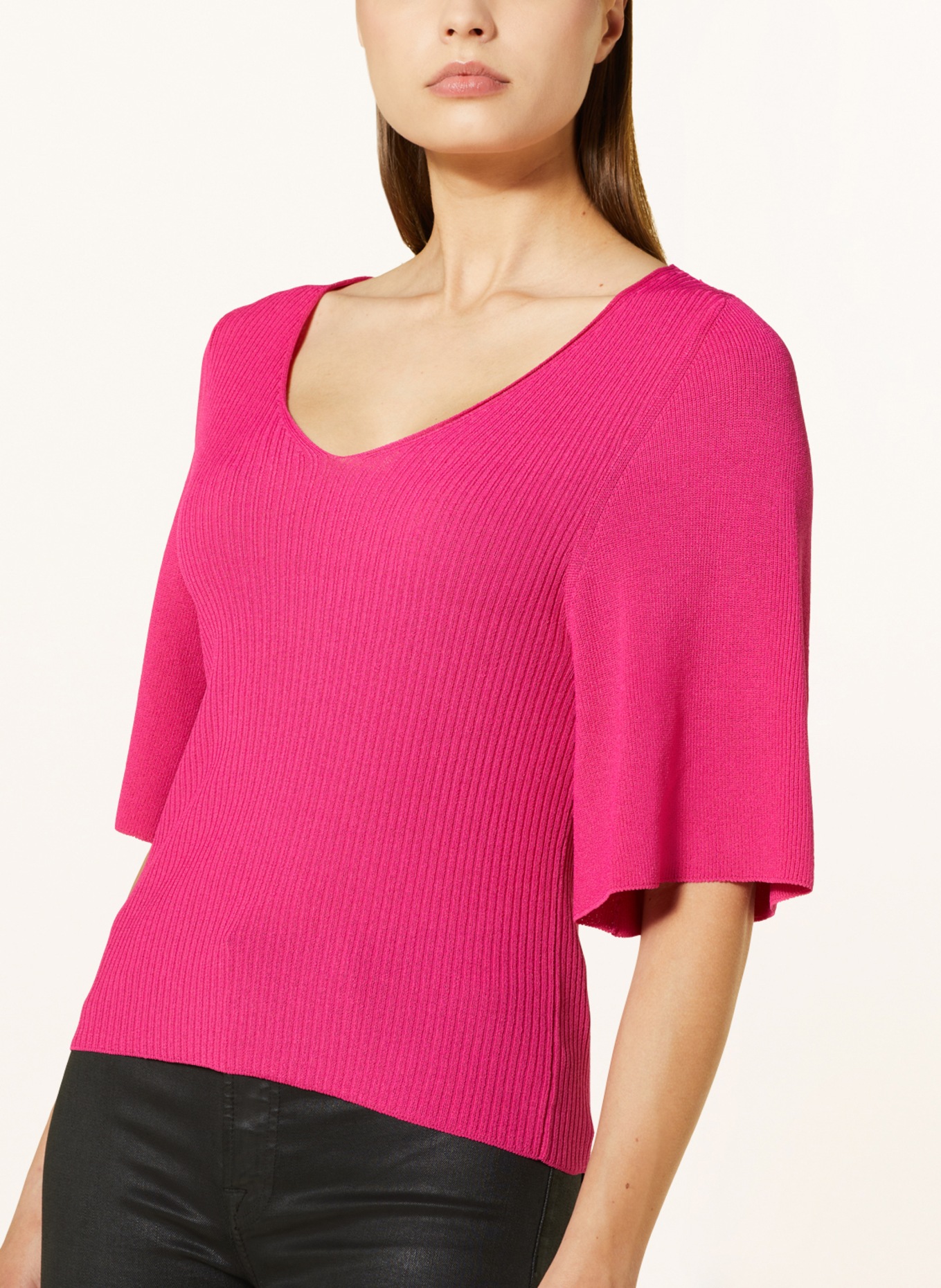 RIANI Knit shirt with 3/4 sleeves, Color: PINK (Image 4)
