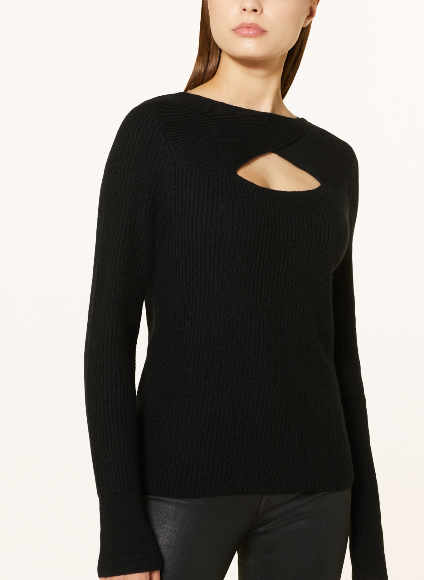 RIANI Sweater with cut-out, Color: BLACK (Image 4)