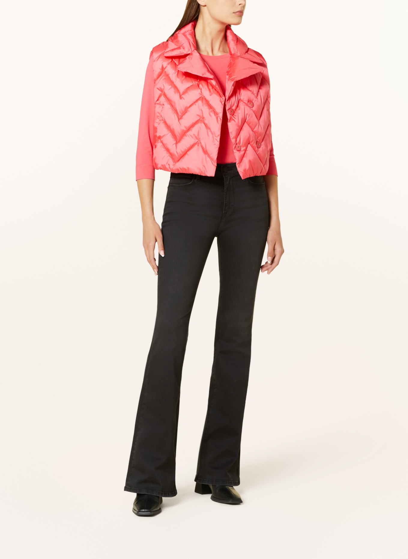 RIANI Cropped quilted vest, Color: SALMON (Image 2)