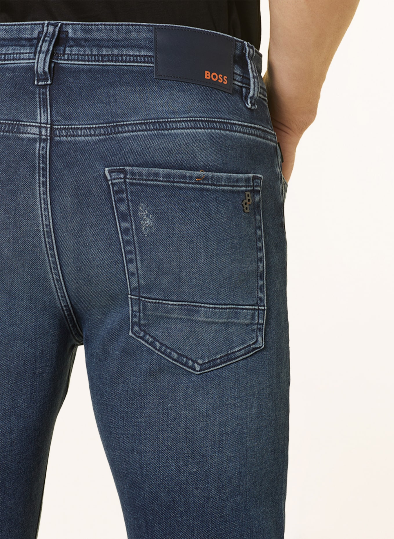 BOSS Jeans TABER Tapered Fit, Farbe: 423 MEDIUM BLUE (Bild 6)