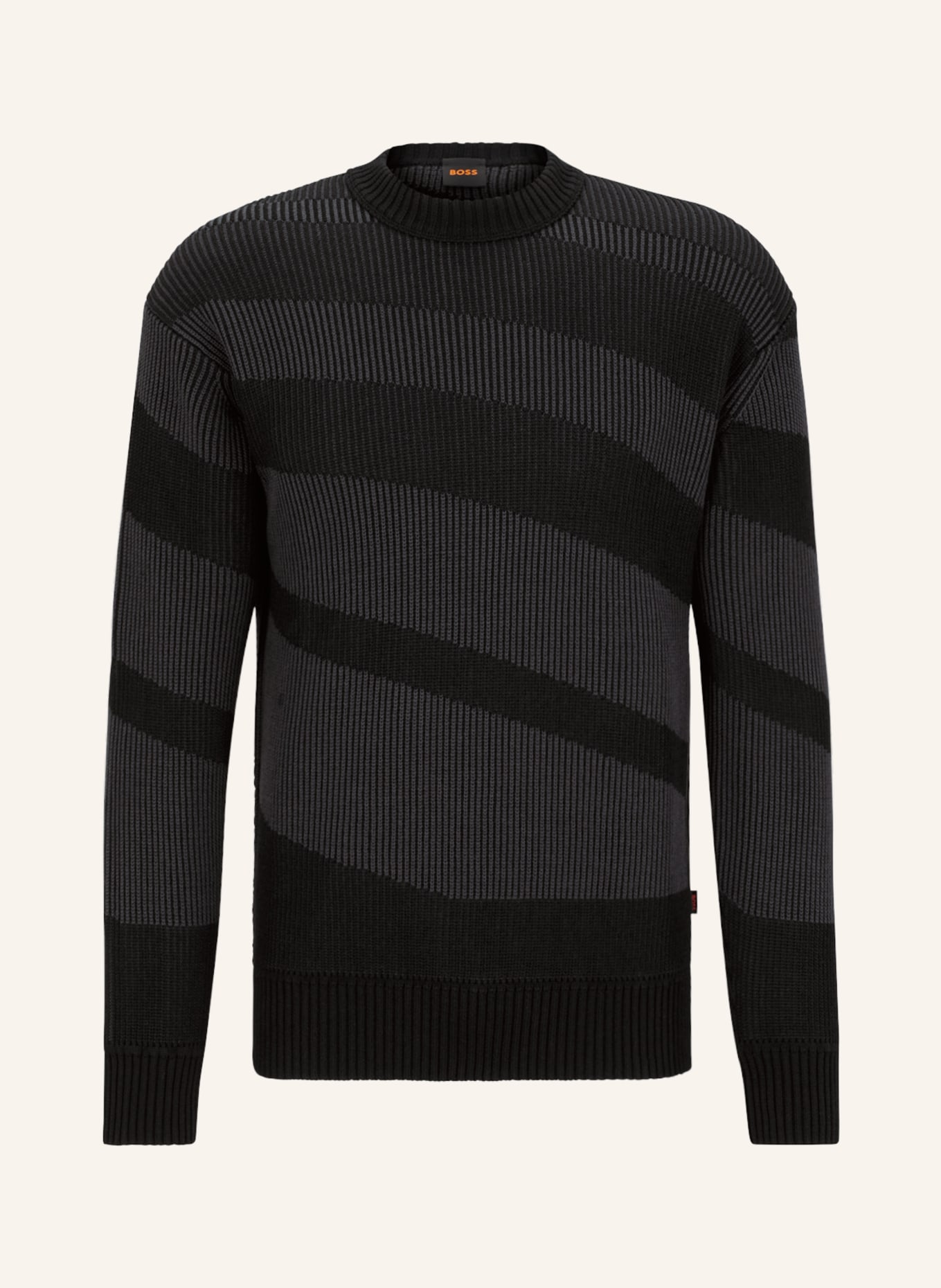 BOSS Sweater ARACE, Color: BLACK/ DARK GRAY (Image 1)