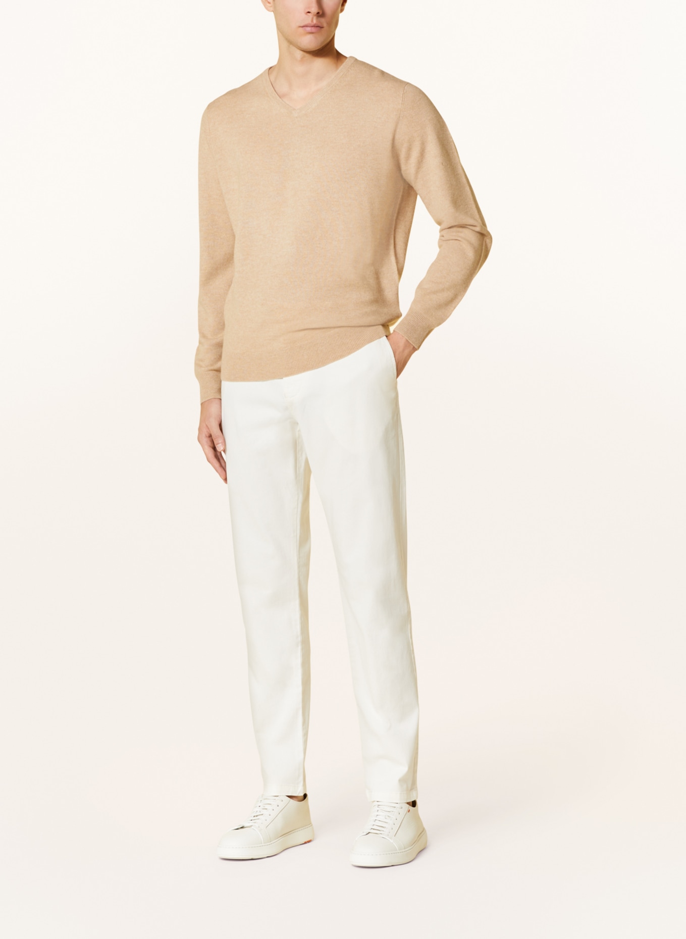 STROKESMAN'S Cashmere-Pullover, Farbe: HELLBRAUN (Bild 2)