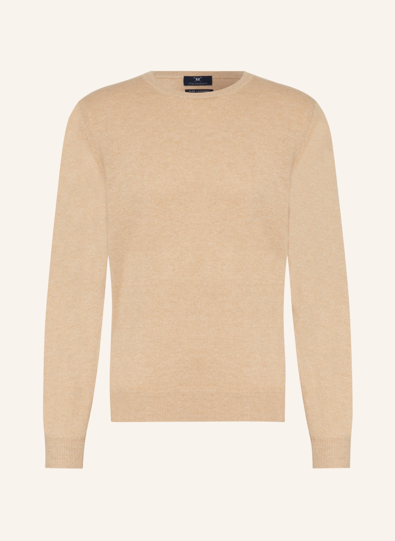 STROKESMAN'S Cashmere sweater, Color: CAMEL (Image 1)