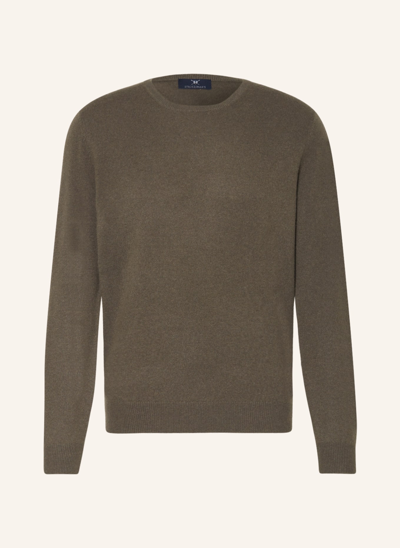 STROKESMAN'S Cashmere-Pullover, Farbe: OLIV (Bild 1)