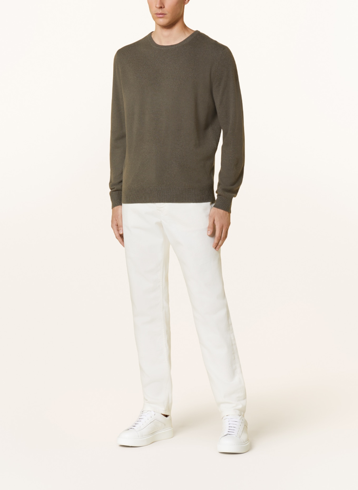 STROKESMAN'S Cashmere-Pullover, Farbe: OLIV (Bild 2)