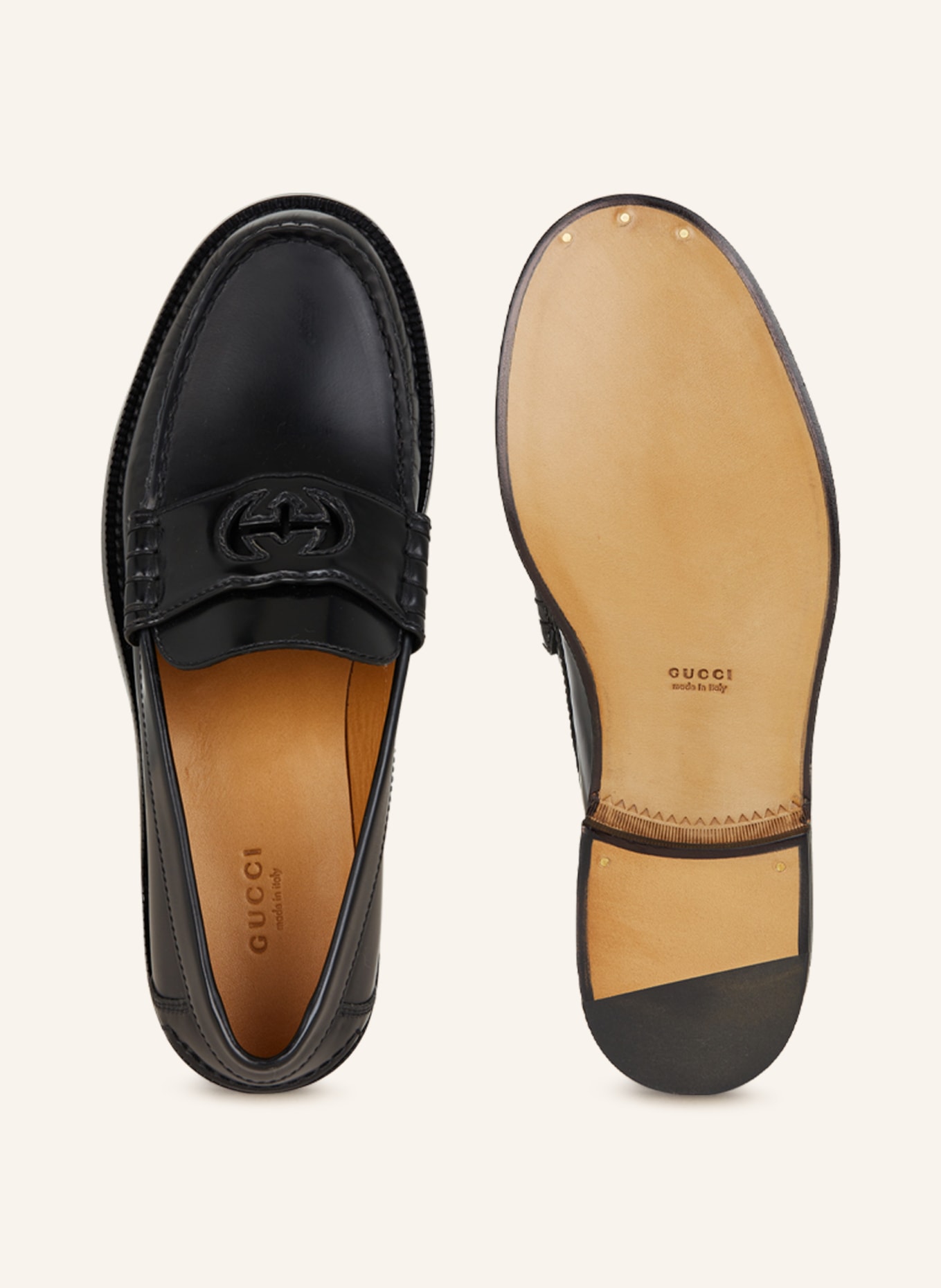 GUCCI Loafers MILLENNIAL RIBOT, Color: BLACK (Image 5)