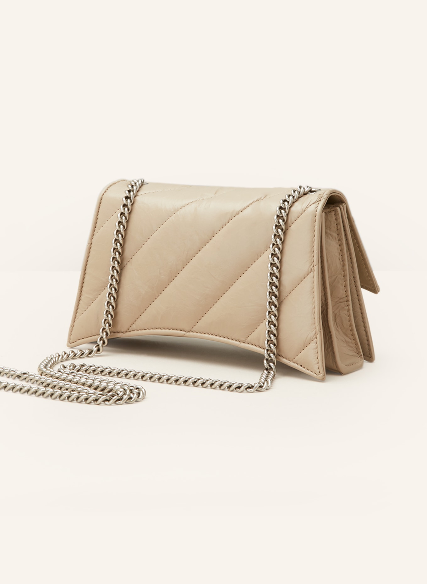 BALENCIAGA Geldbörse CRUSH zum Umhängen: TAUPE