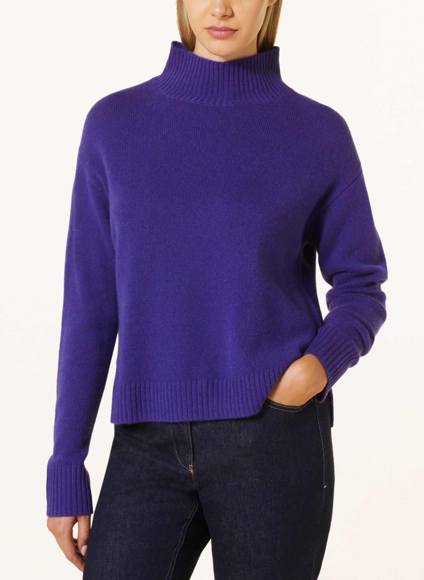 darling harbour Cashmere-Pullover, Farbe: DUNKELLILA (Bild 4)