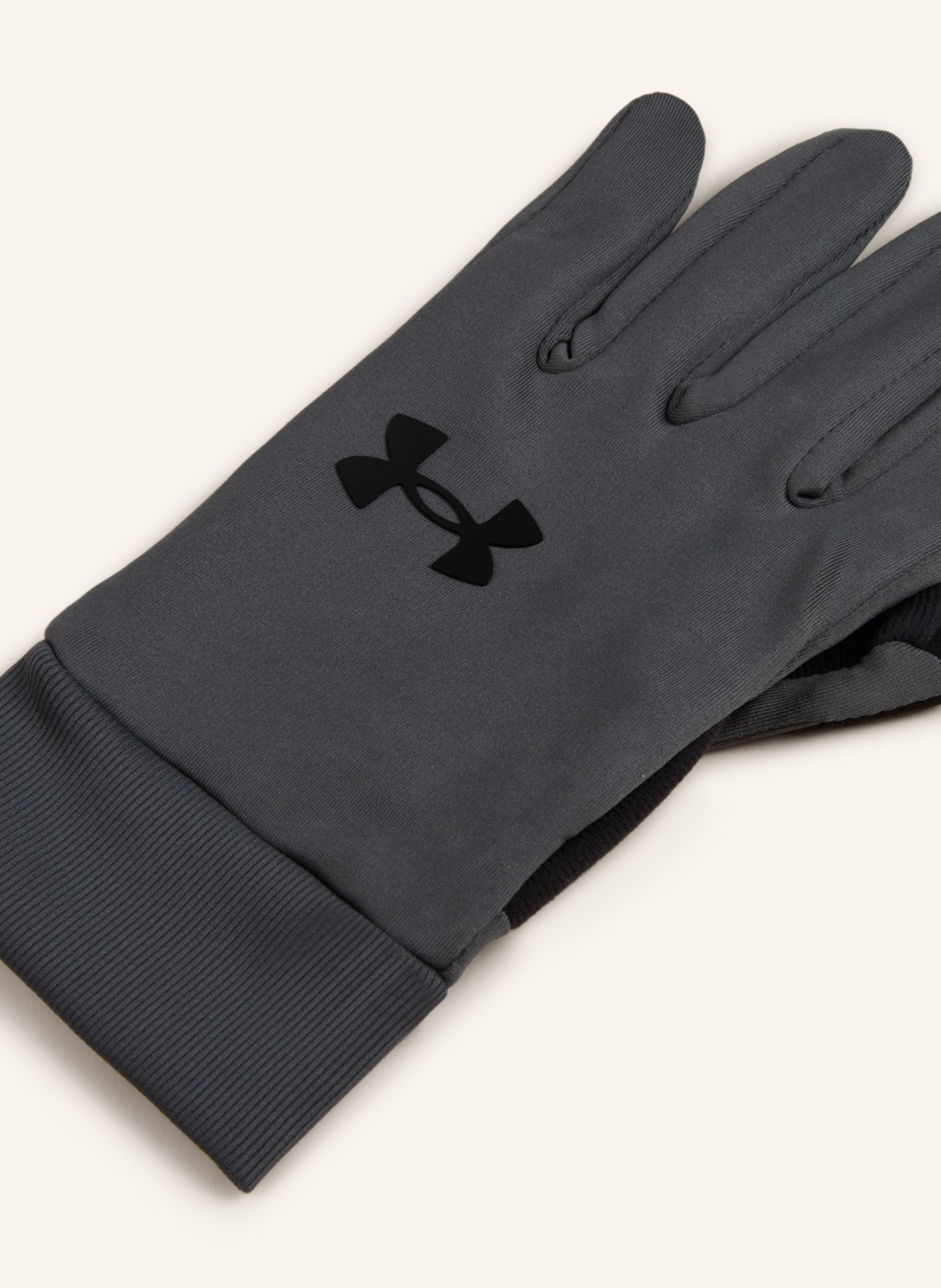 UNDER ARMOUR Multisport gloves UA STORM LINER with touchscreen function, Color: GRAY/ BLACK (Image 2)