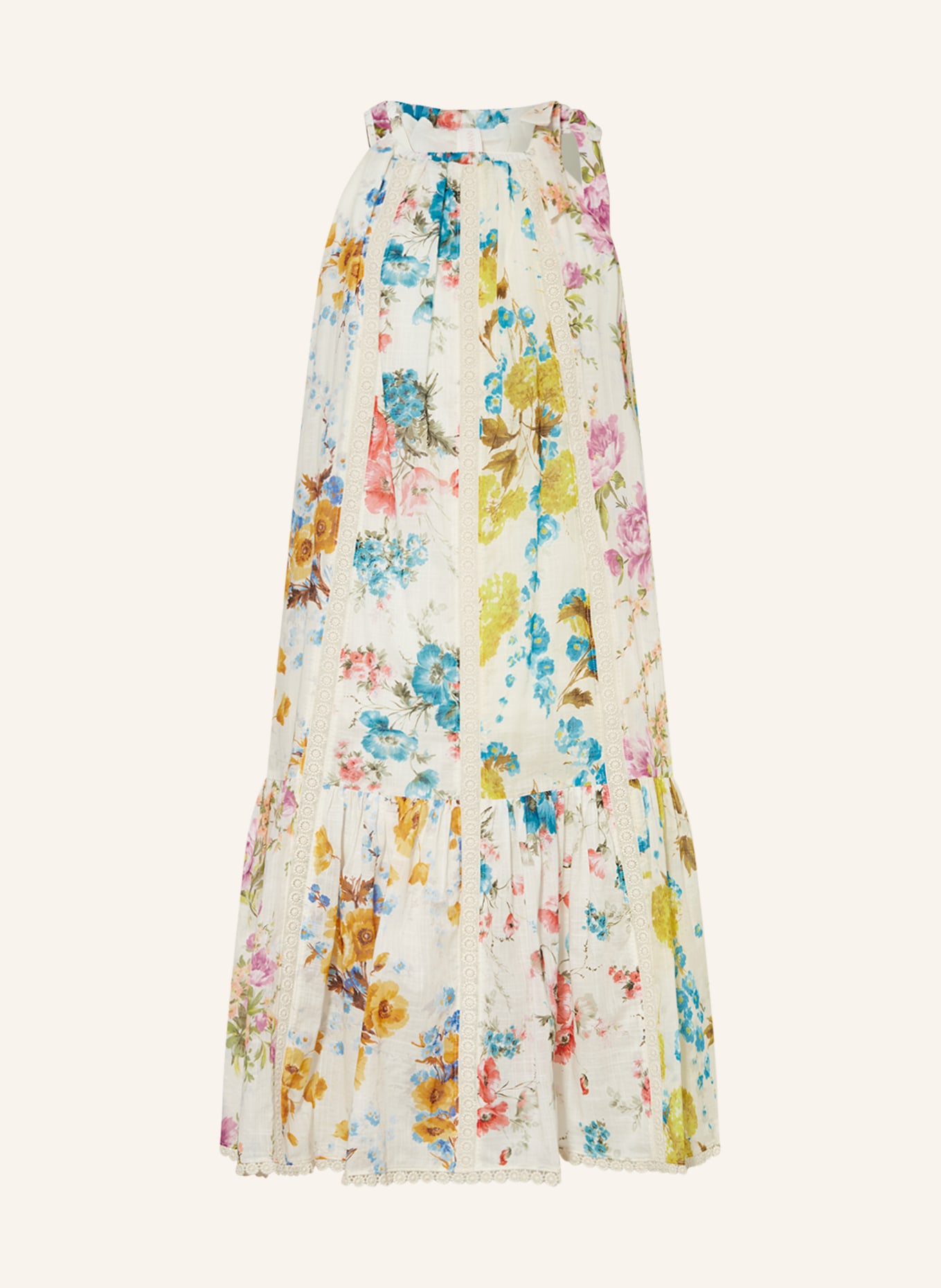 ZIMMERMANN Kleid HALYCON, Farbe: WEISS/ DUNKELGELB/ LILA (Bild 1)