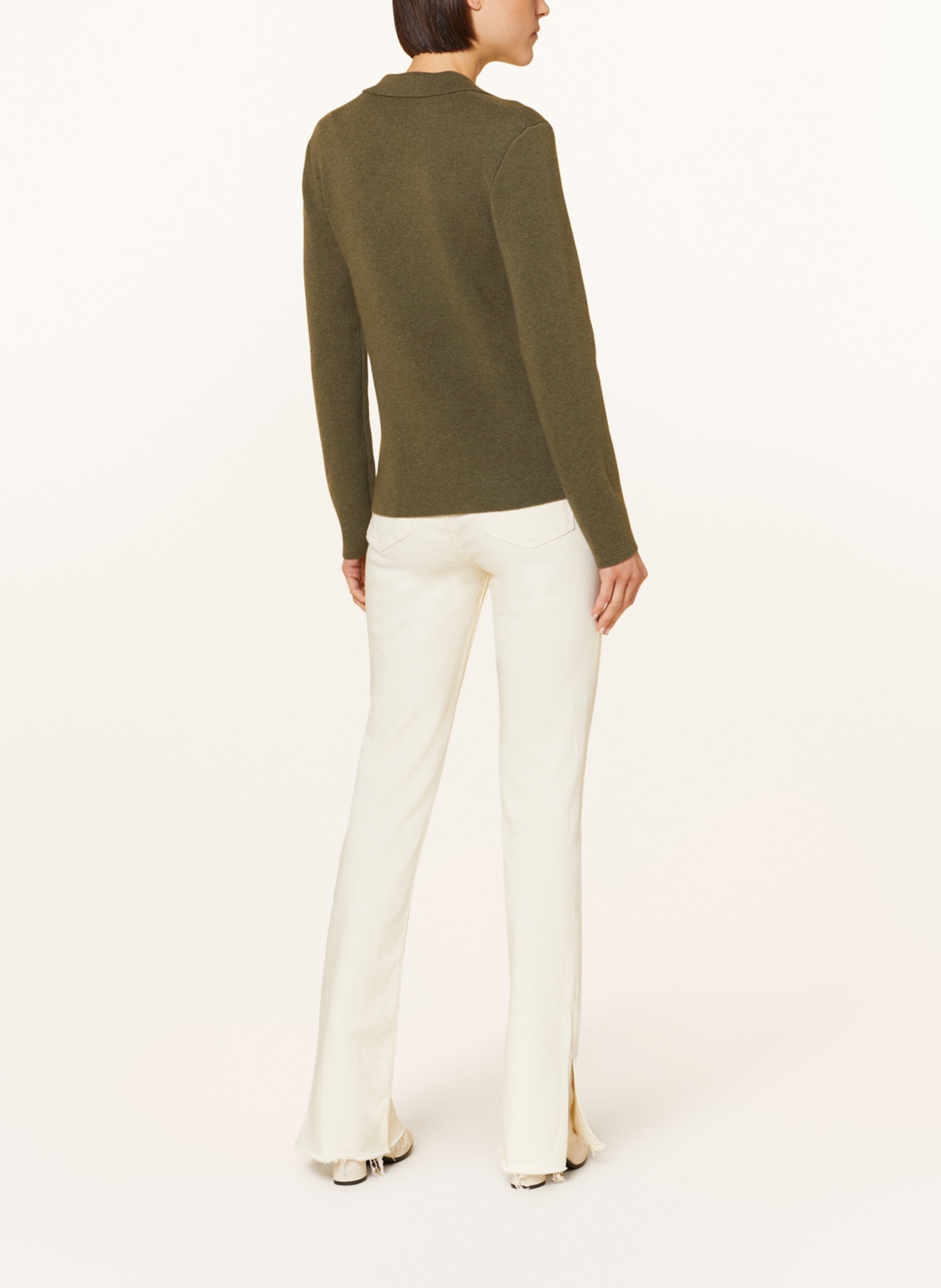lilienfels Cardigan with cashmere, Color: KHAKI (Image 3)