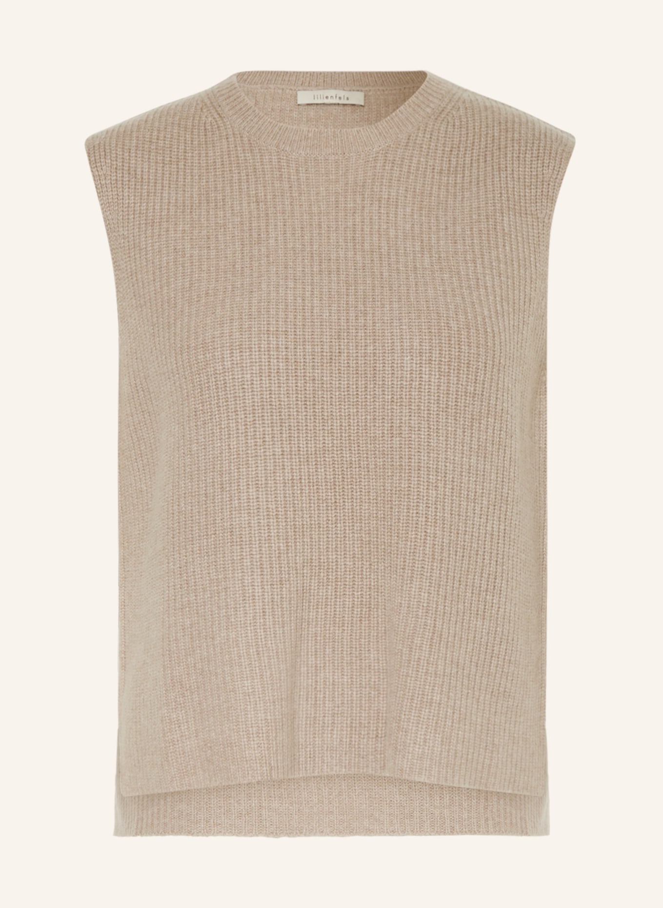 lilienfels Sweater vest with cashmere, Color: BEIGE (Image 1)