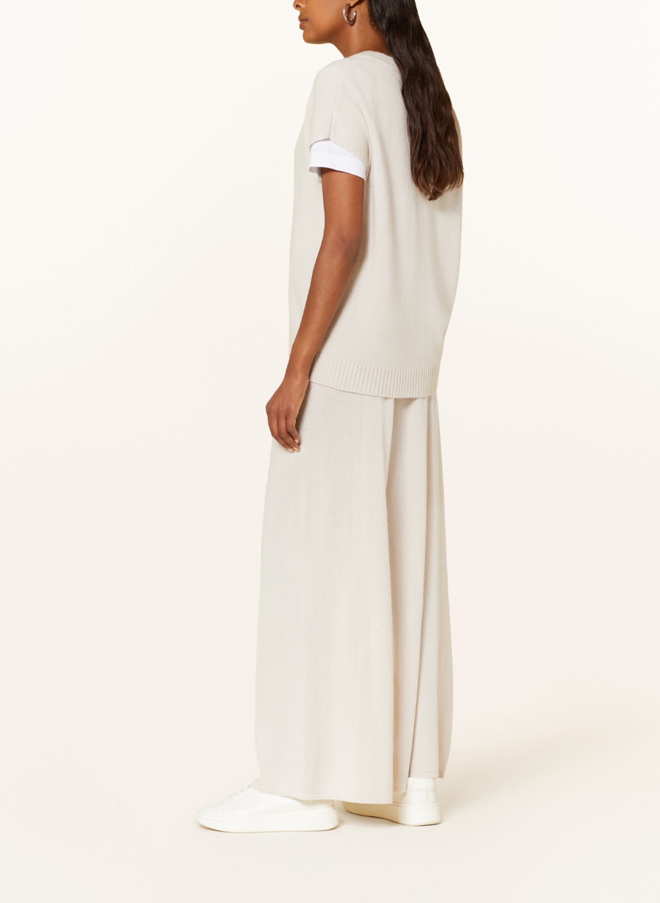 lilienfels Knit trousers with cashmere, Color: CREAM (Image 4)