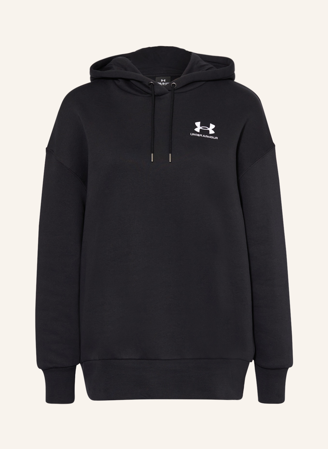 UNDER ARMOUR Oversized hoodie, Color: BLACK (Image 1)