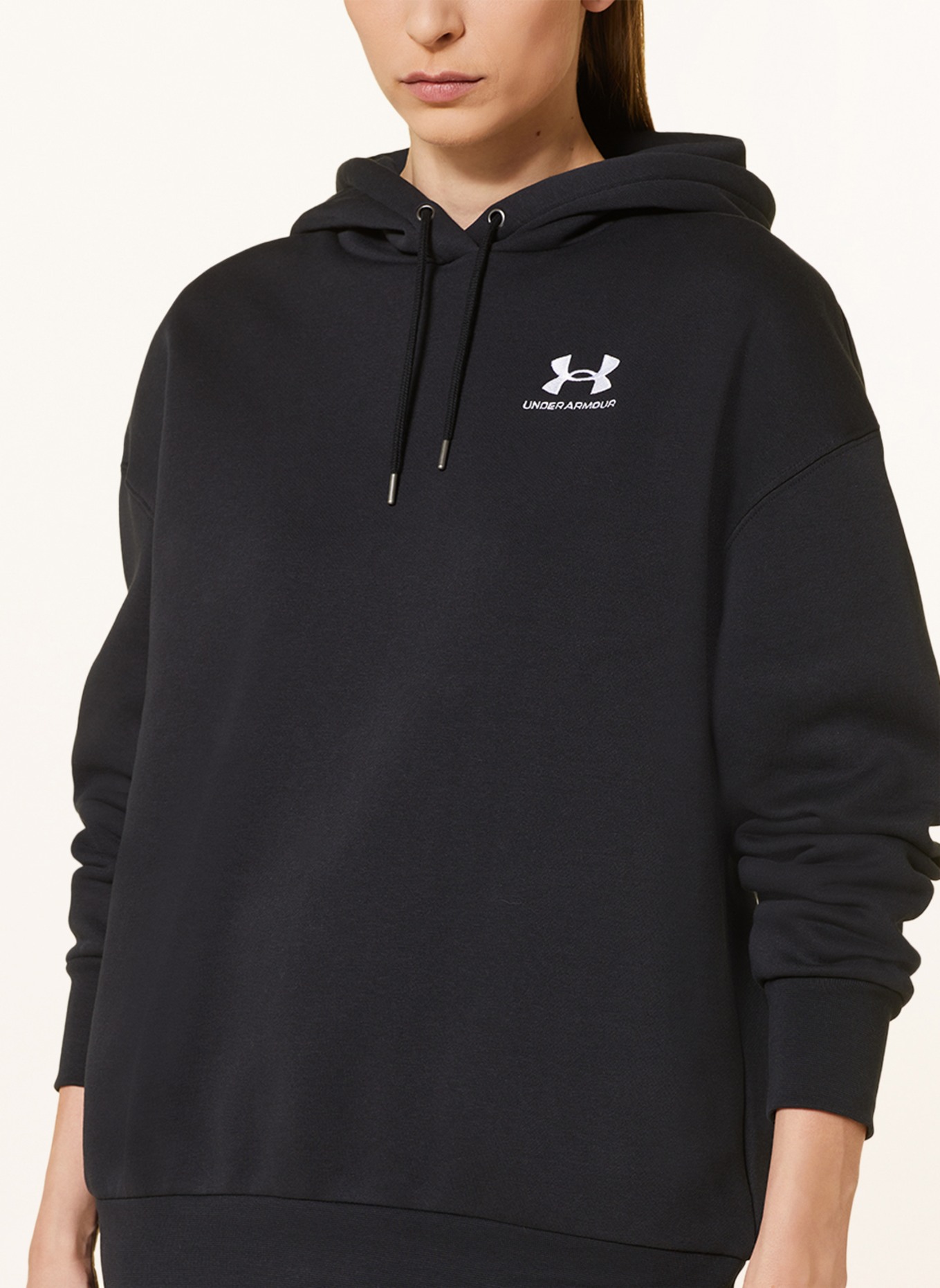 UNDER ARMOUR Oversized hoodie, Color: BLACK (Image 5)