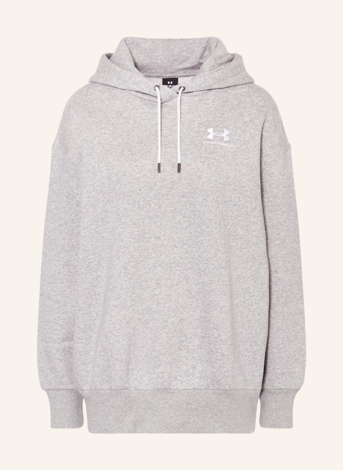 UNDER ARMOUR Bluza z kapturem oversize: JASNOCZARY