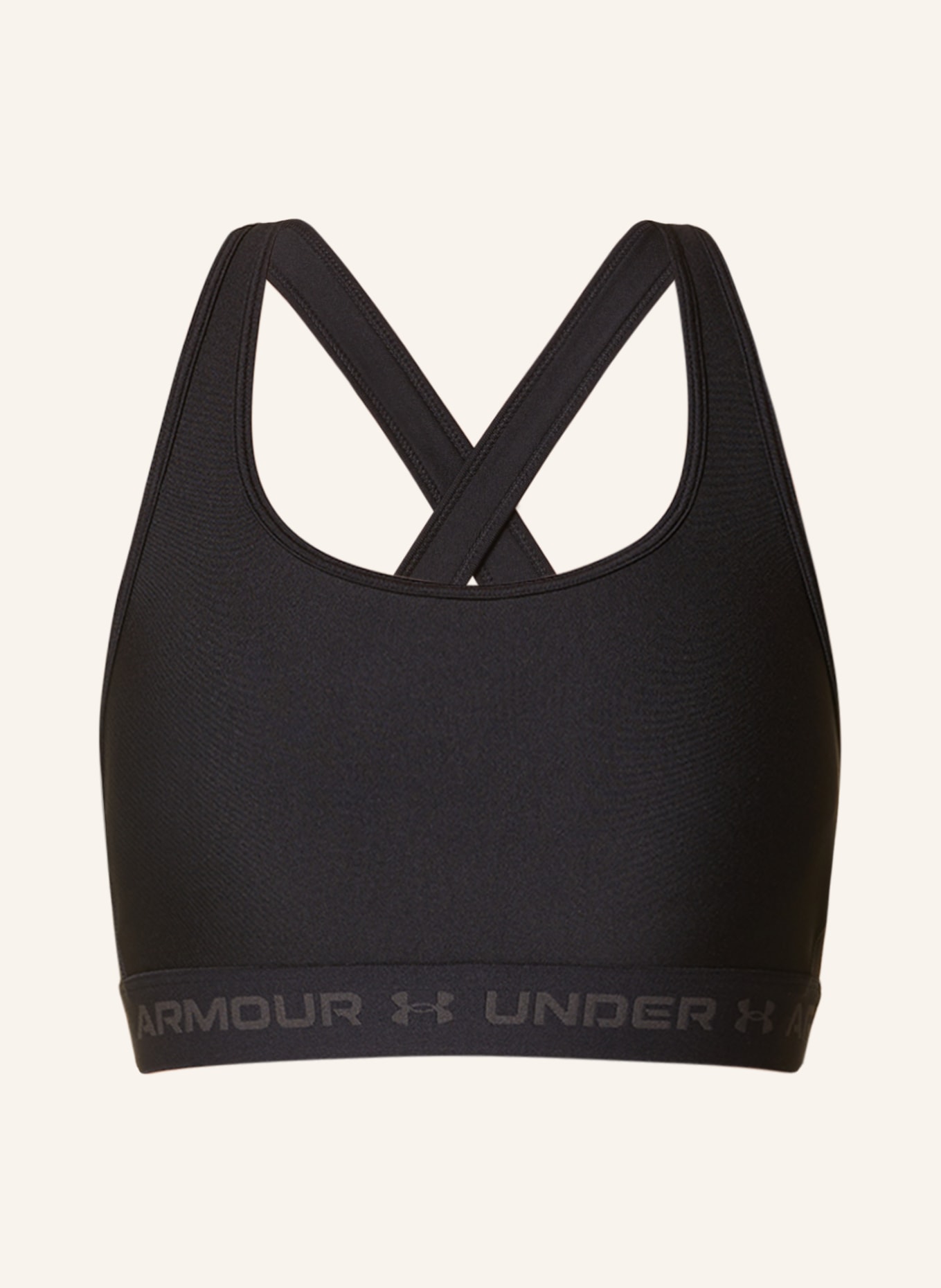 UNDER ARMOUR Sports bra CROSSBACK, Color: BLACK (Image 1)