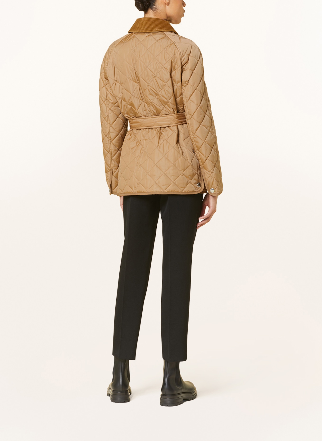 BURBERRY Quilted coat, Color: CAMEL (Image 3)