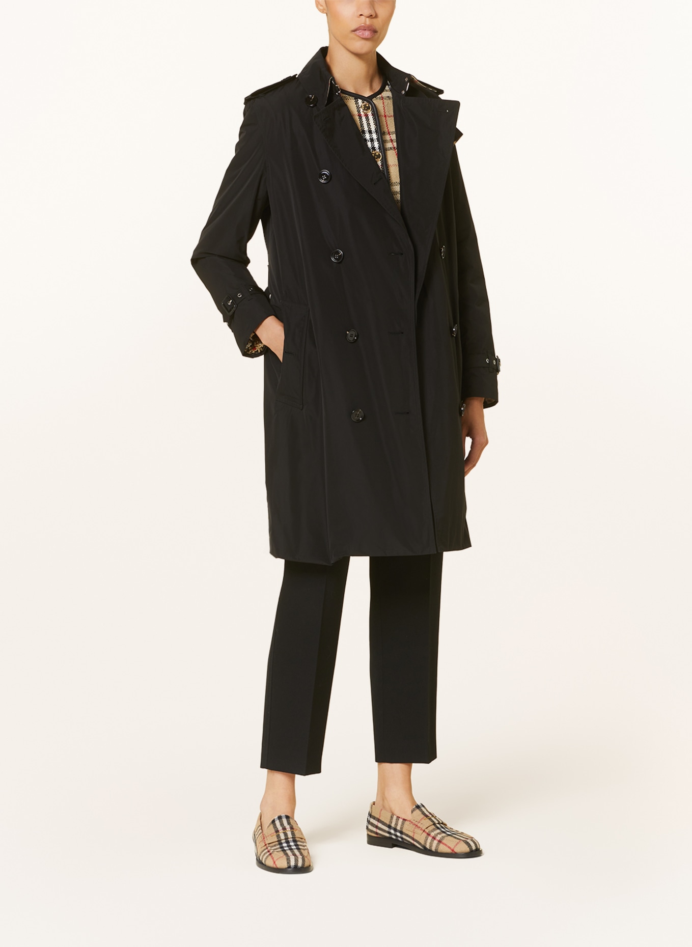 BURBERRY Trench coat KENSINGTON, Color: BLACK (Image 2)