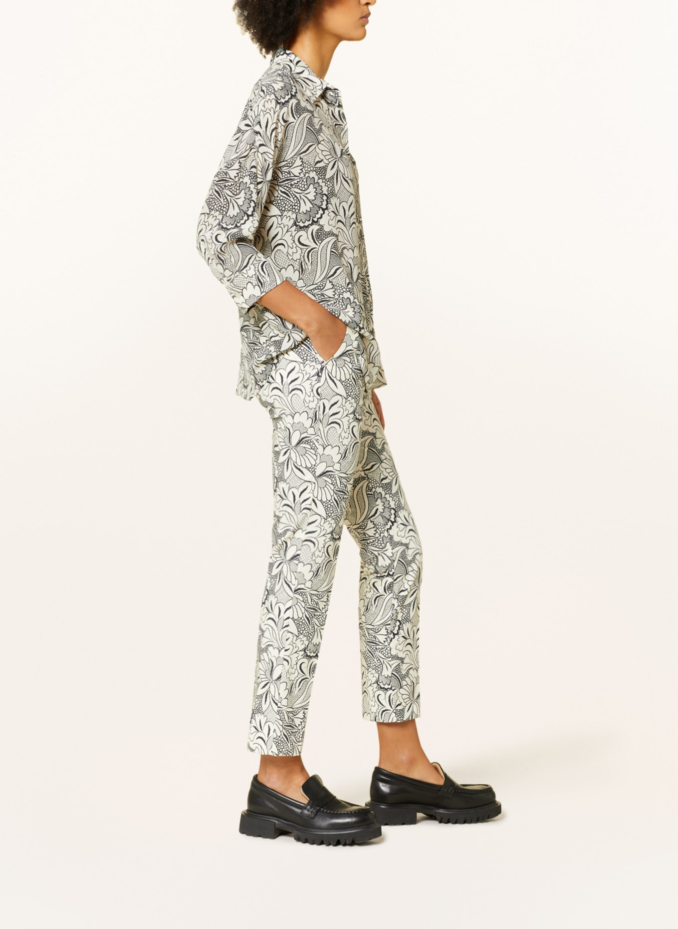 WEEKEND MaxMara Trousers GINEPRO, Color: CREAM/ BLACK (Image 4)