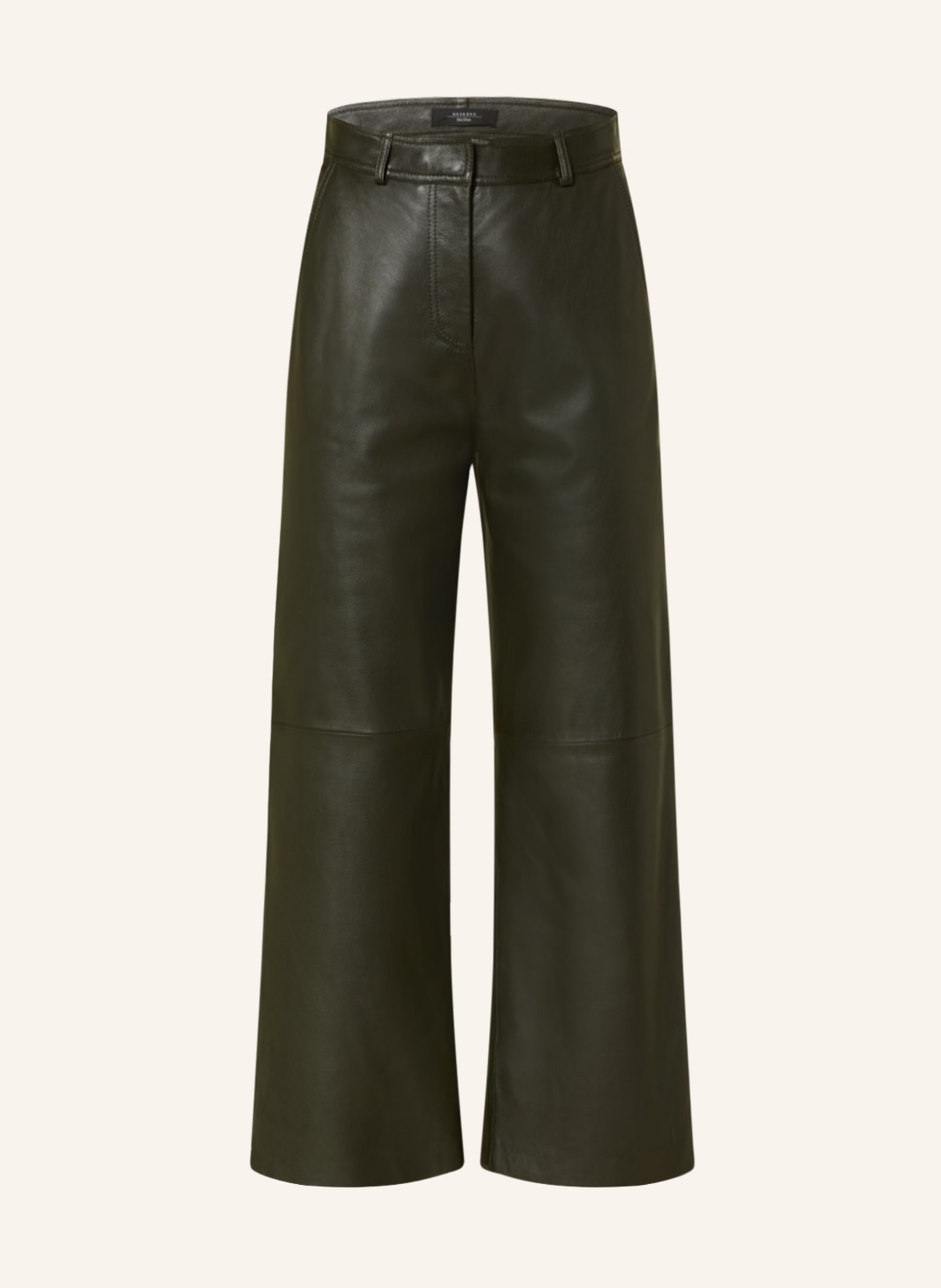 WEEKEND MaxMara Leather culottes FIORITO, Color: BLACK (Image 1)