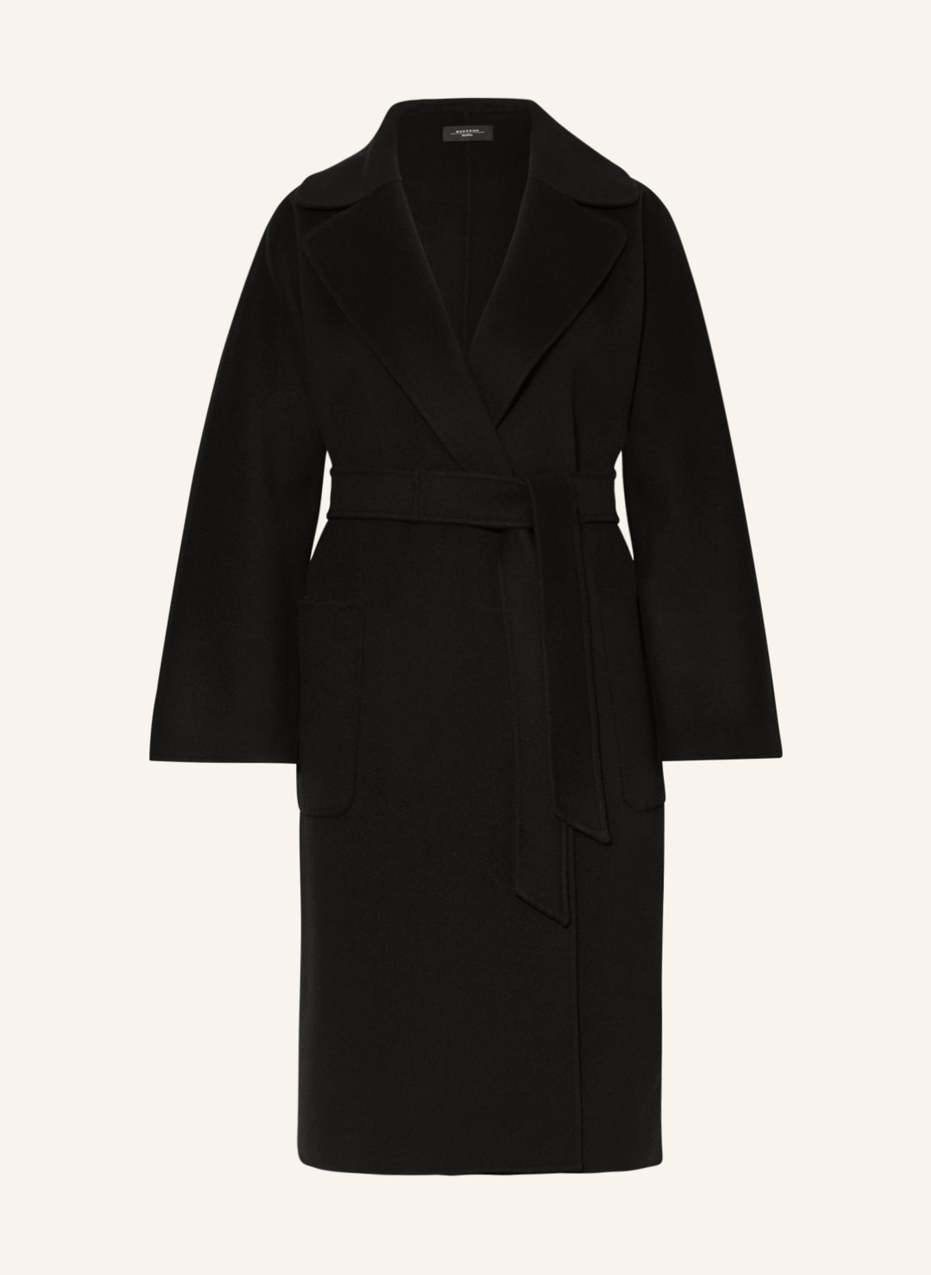 WEEKEND MaxMara Wool coat ROVO, Color: BLACK (Image 1)