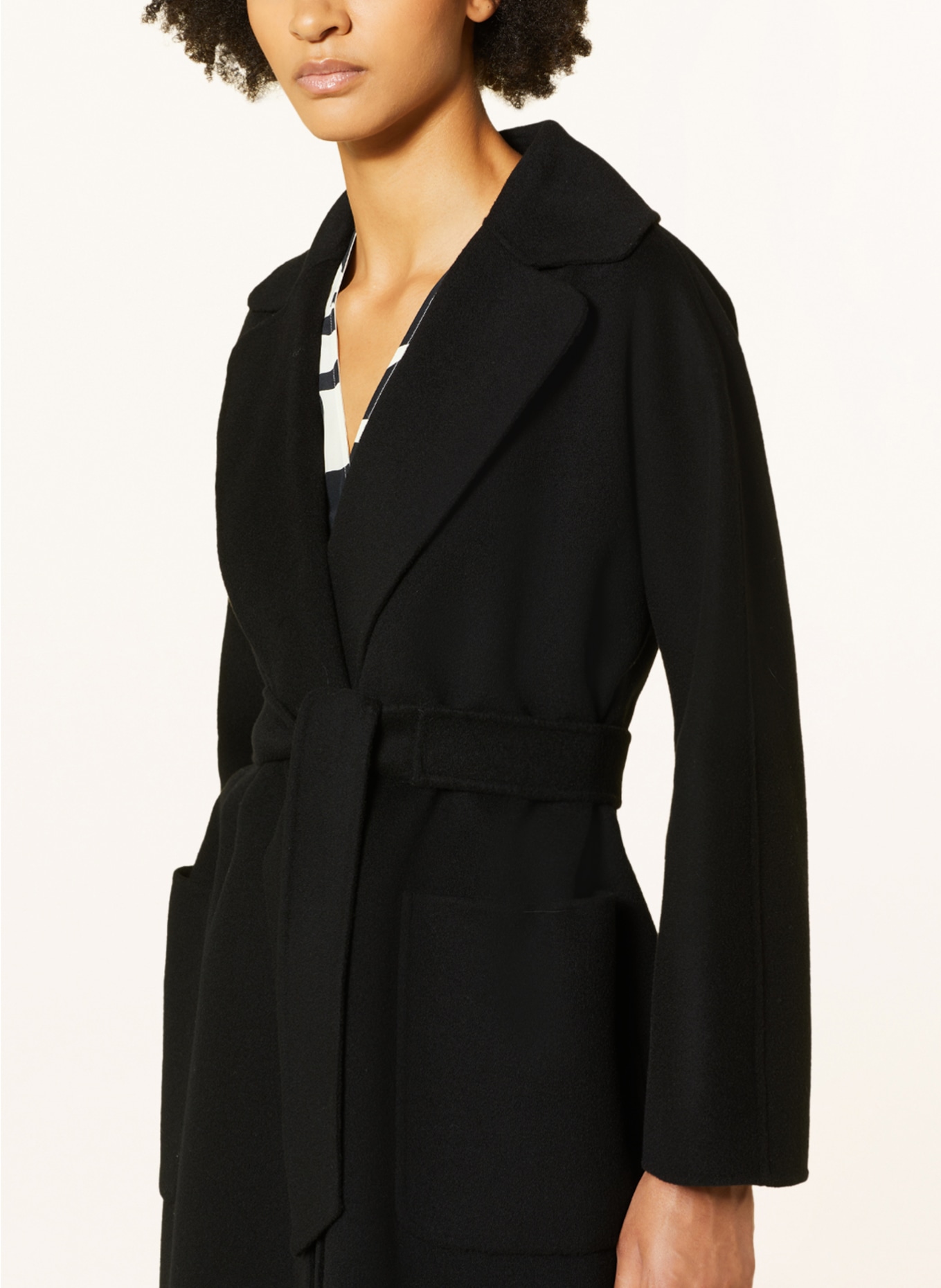 WEEKEND MaxMara Wool coat ROVO, Color: BLACK (Image 4)