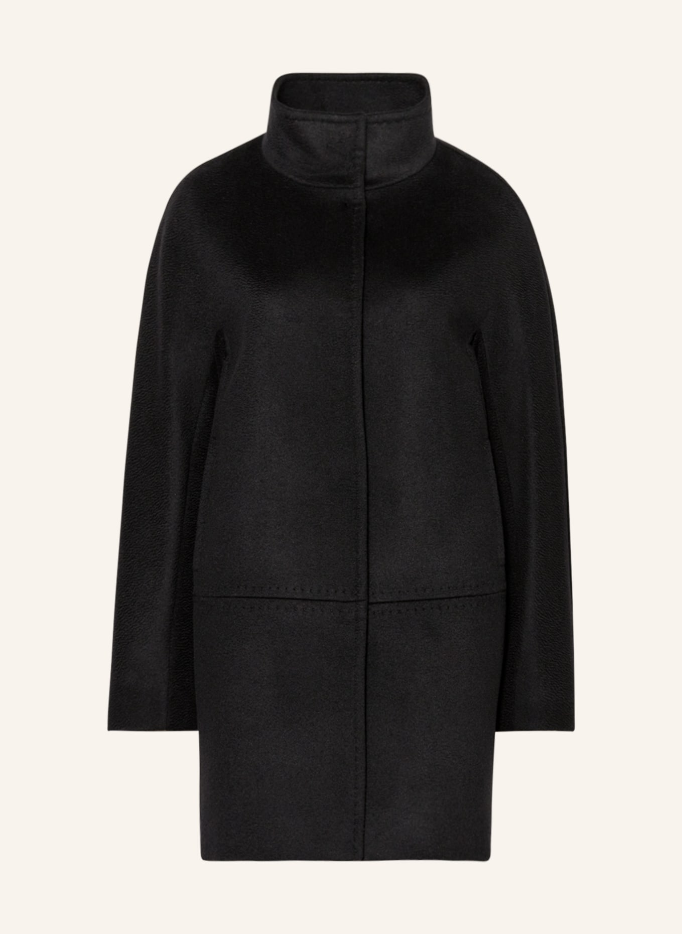 MaxMara STUDIO Wool coat MANOLO, Color: BLACK (Image 1)