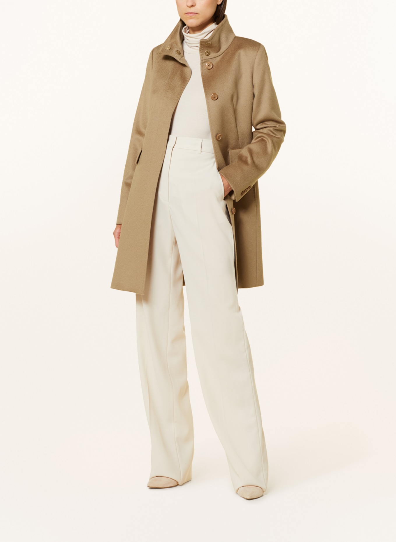 MaxMara STUDIO Wool coat AGNESE, Color: CAMEL (Image 2)