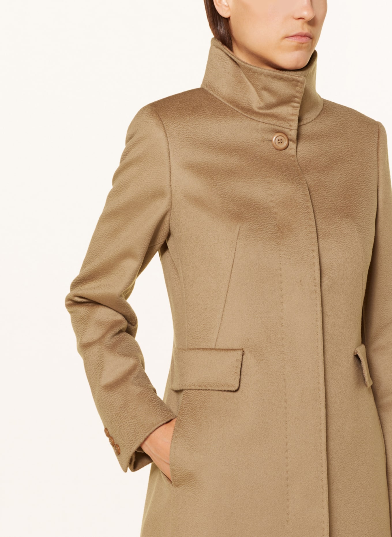MaxMara STUDIO Wool coat AGNESE, Color: CAMEL (Image 4)