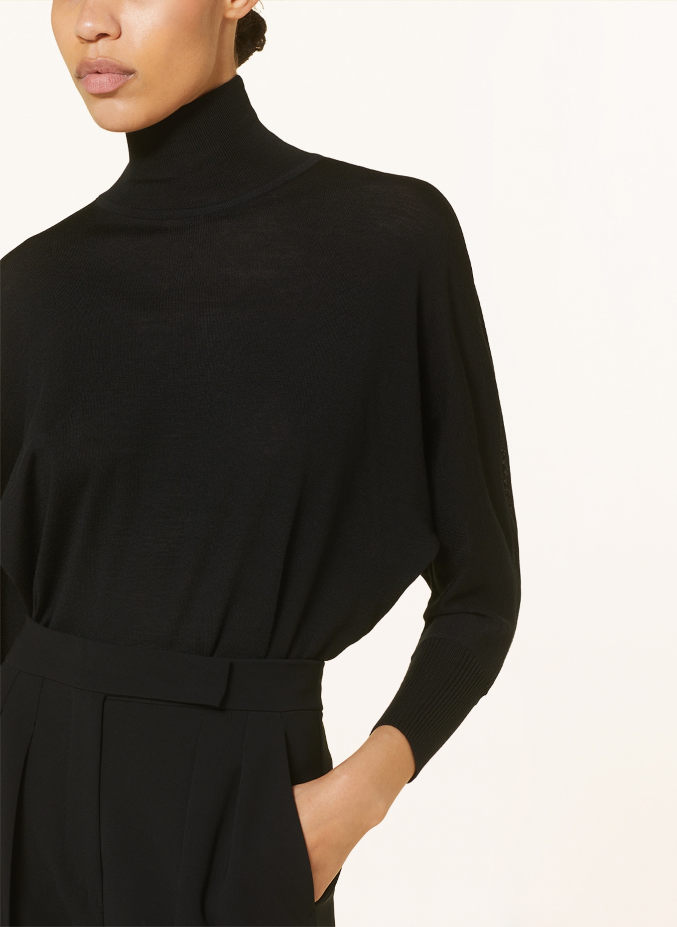 Max Mara Sweater TALEA with 3/4 sleeves, Color: BLACK (Image 4)